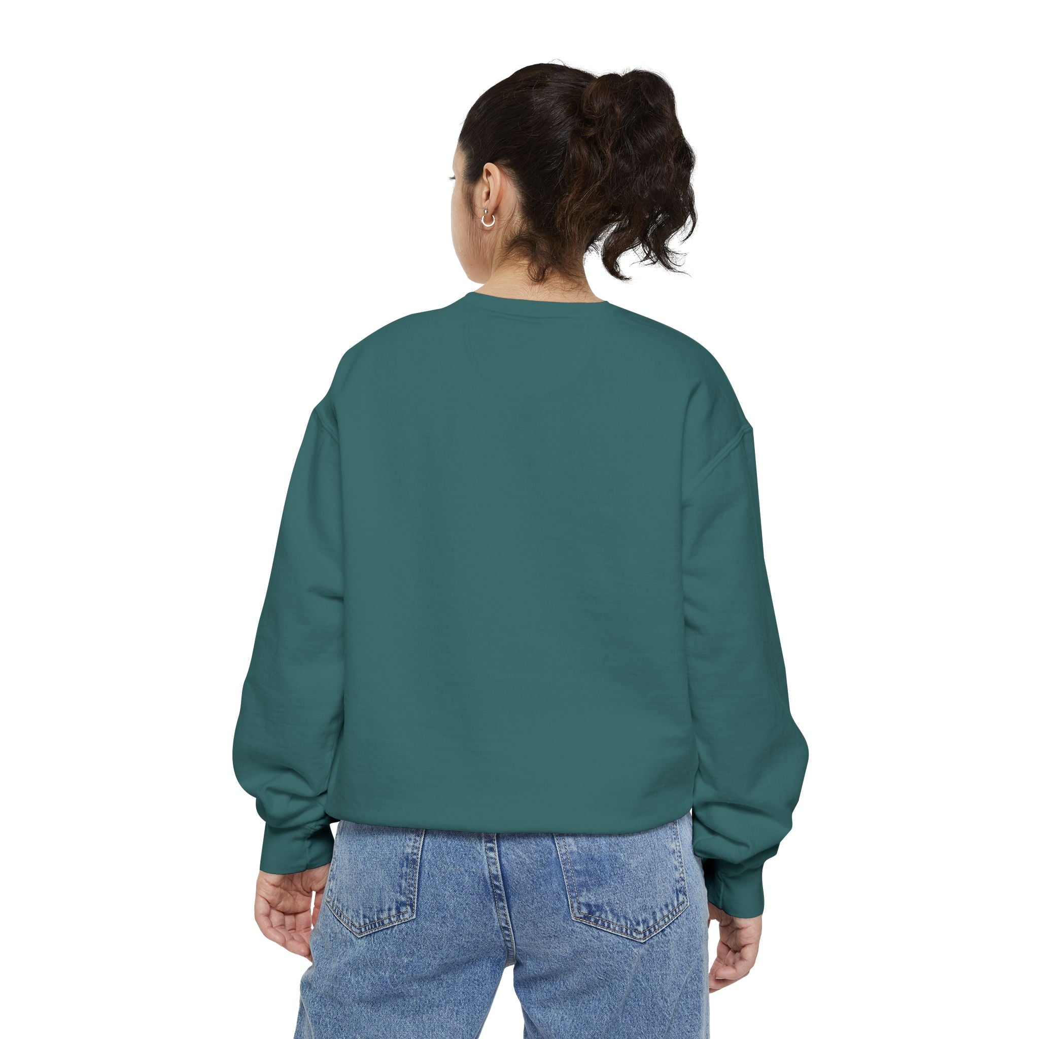 Too Cute to Spook Crewneck Sweatshirt | Comfy Halloween Theme Ghost Pumpkin Design
