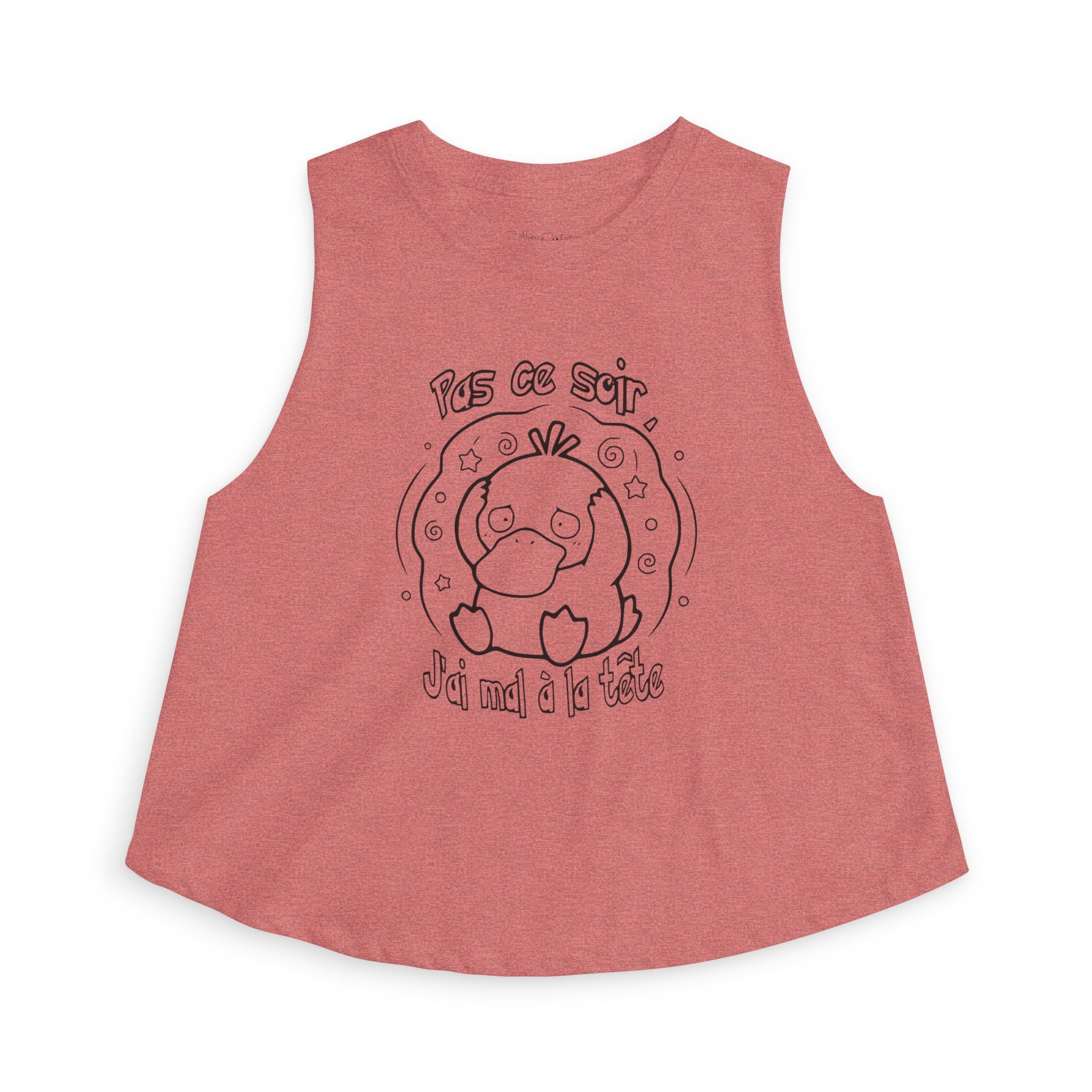 Crop Top inspiré de Psykokwak (Psyduck), Pas ce soir, j'ai mal à la tête