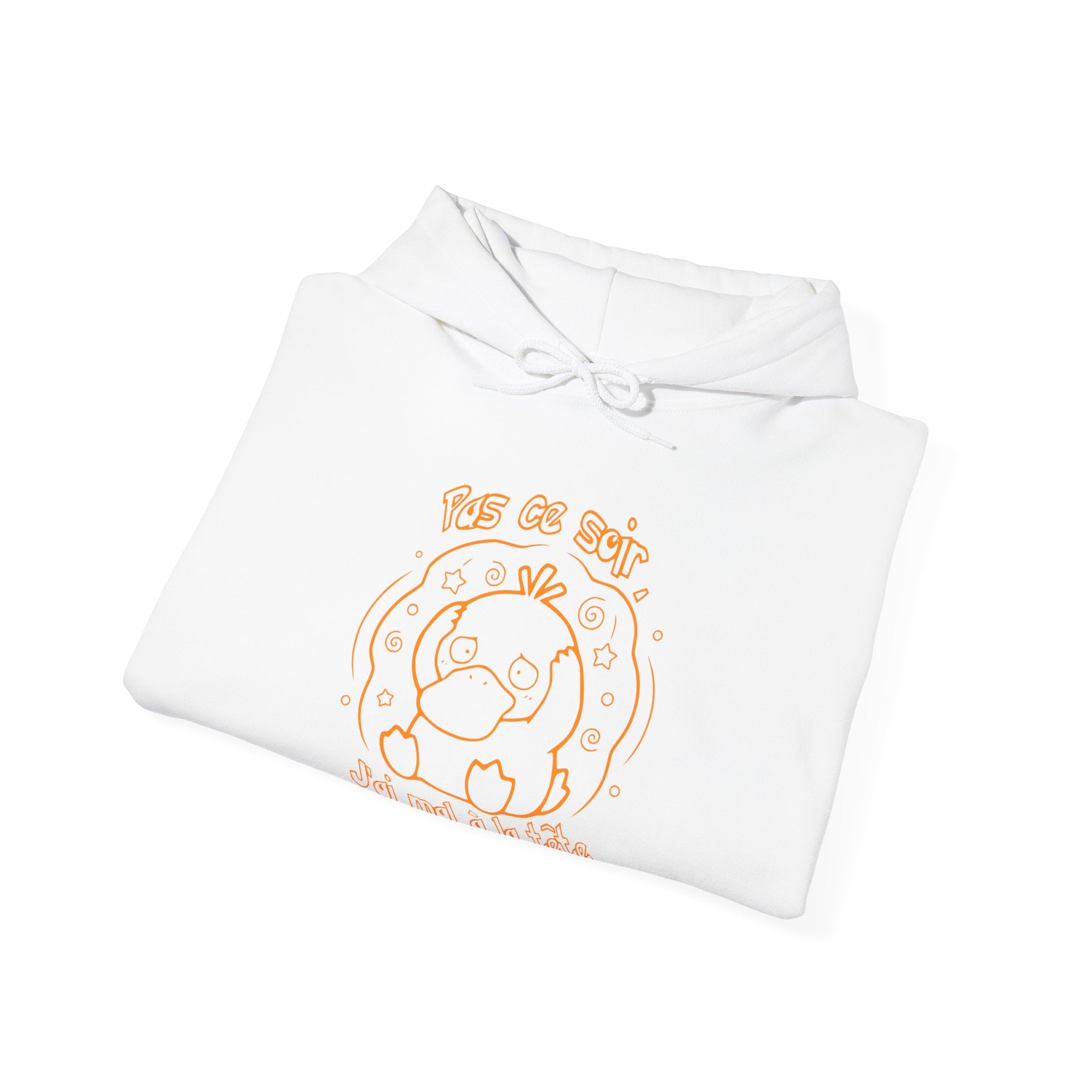 Hoodie inspiré de Psykokwak (Psyduck), Pas ce soir, j'ai mal à la tête