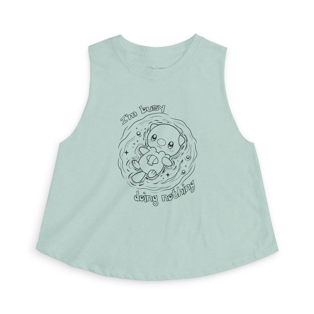 Otter Busy Doing Nothing Otter Swim Crop Top Cute Kawaii Animal