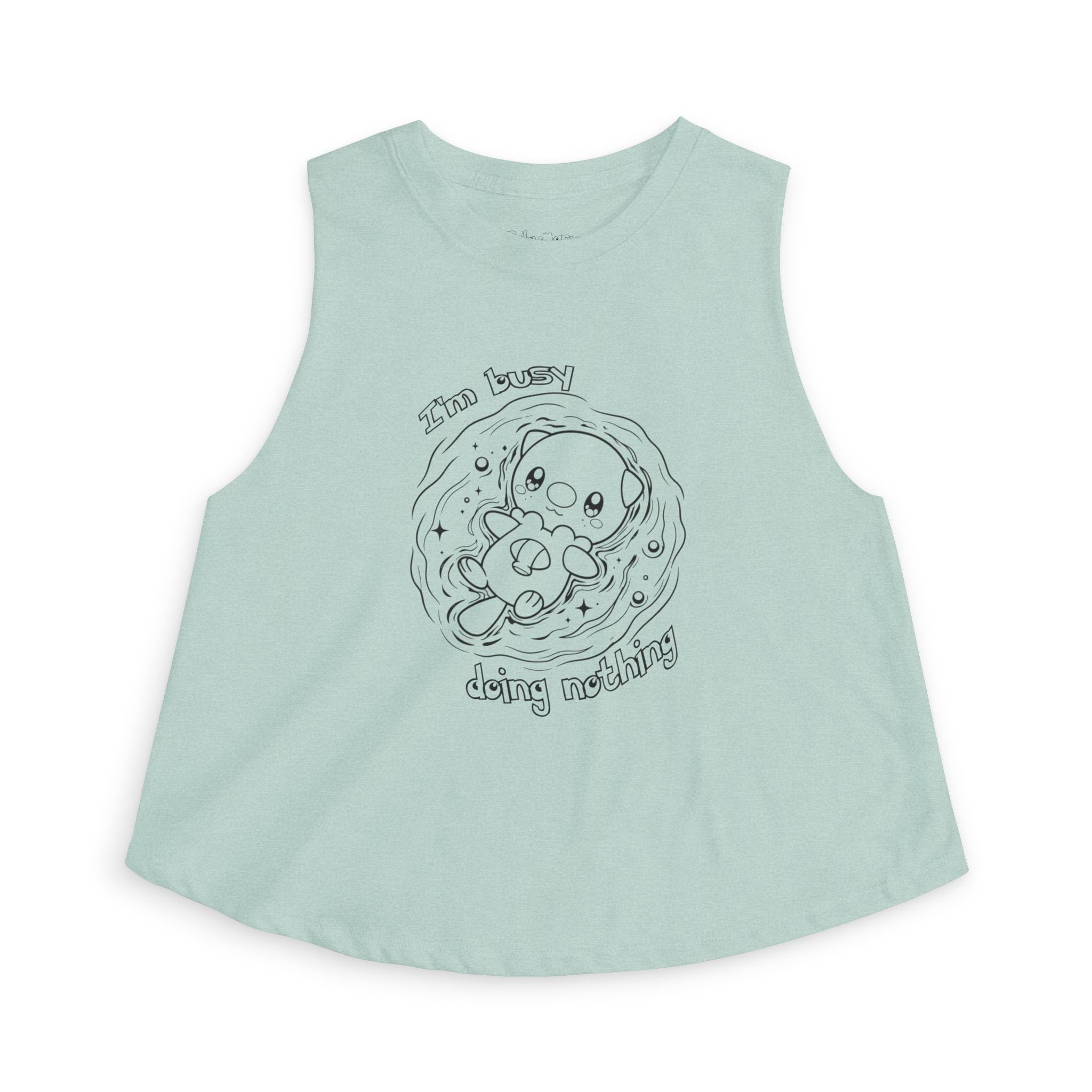 Otter Busy Doing Nothing Otter Swim Crop Top Cute Kawaii Animal