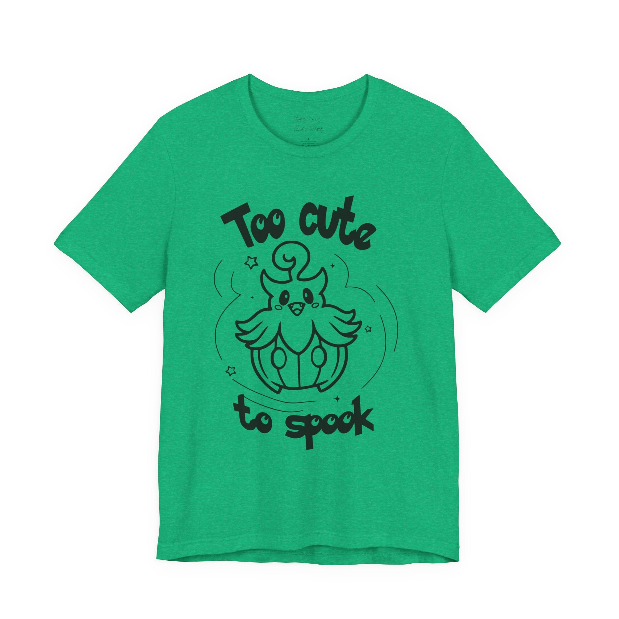 Too Cute to Spook Comfy Tee Shirt | Halloween Theme Gift Ghost Pumpkin T-Shirt for women
