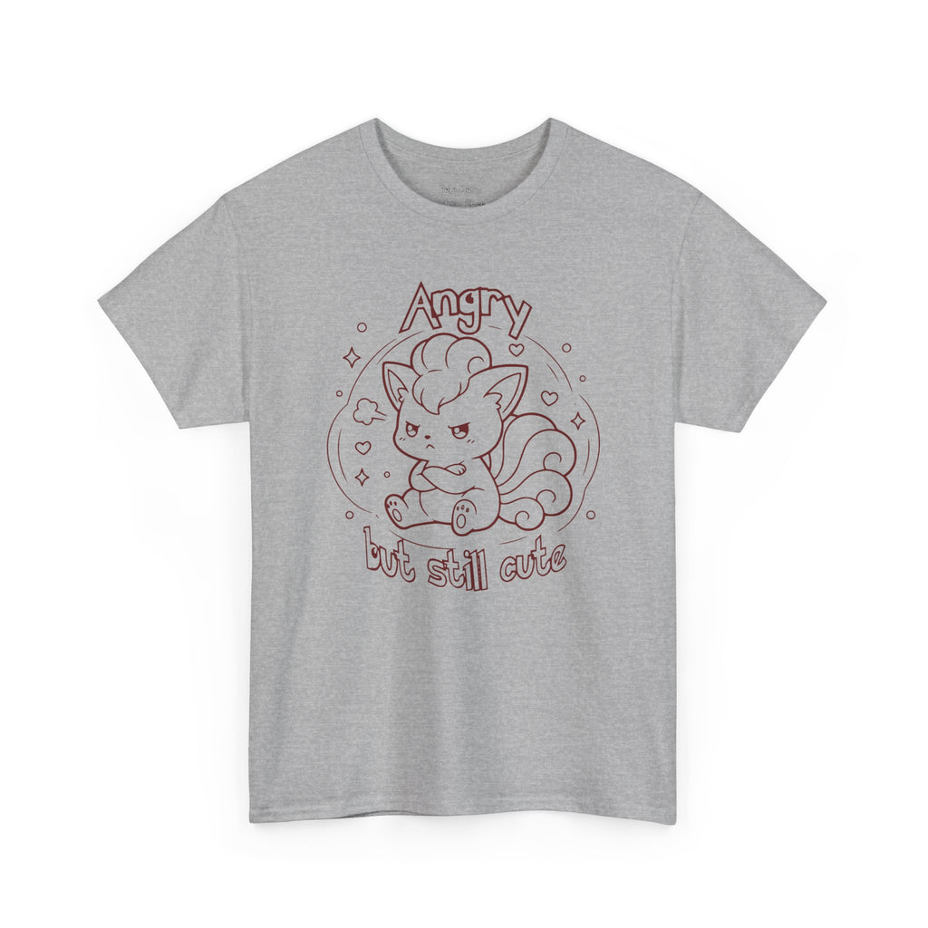 Fox Angry but still cute Grumpy Cute Fox Lady Shirt | Pouting Fox Illustration