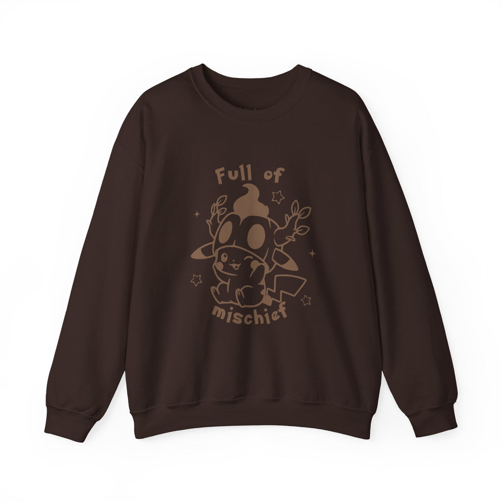 Full of Mischief Sweatshirt | Cute Halloween Ghost Crewneck | Cozy Fall Sweatshirt | Geek Autumn Sweater | Kawaii Spooky Apparel