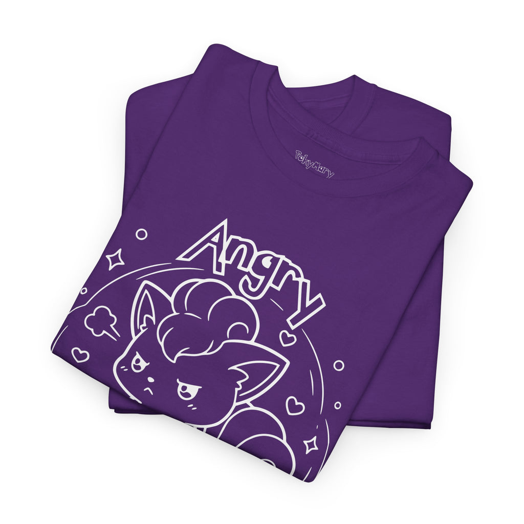 Fox Angry but still cute Grumpy Cute Fox Lady Shirt | Pouting Fox Illustration