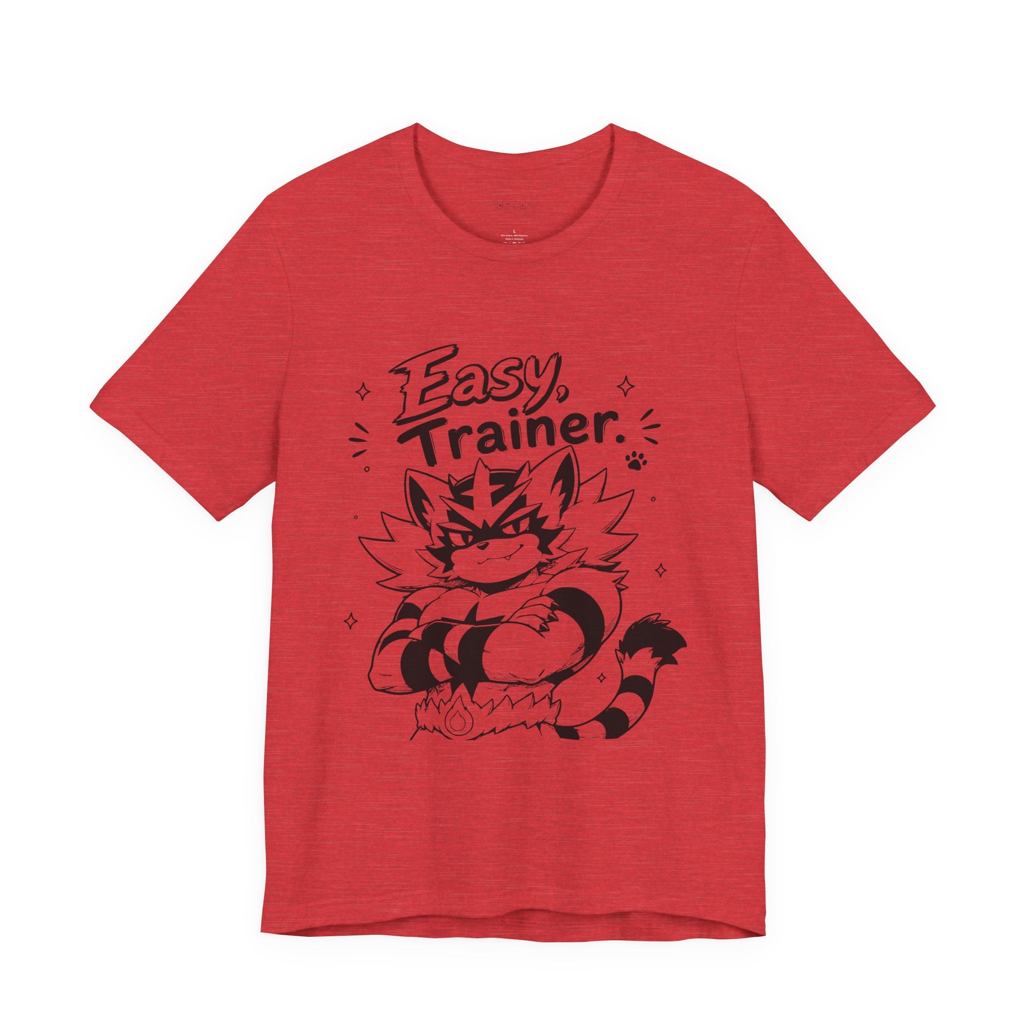Easy Trainer Easy tiger illustration T-Shirt | cartoon wrestling funny cat graphic tee