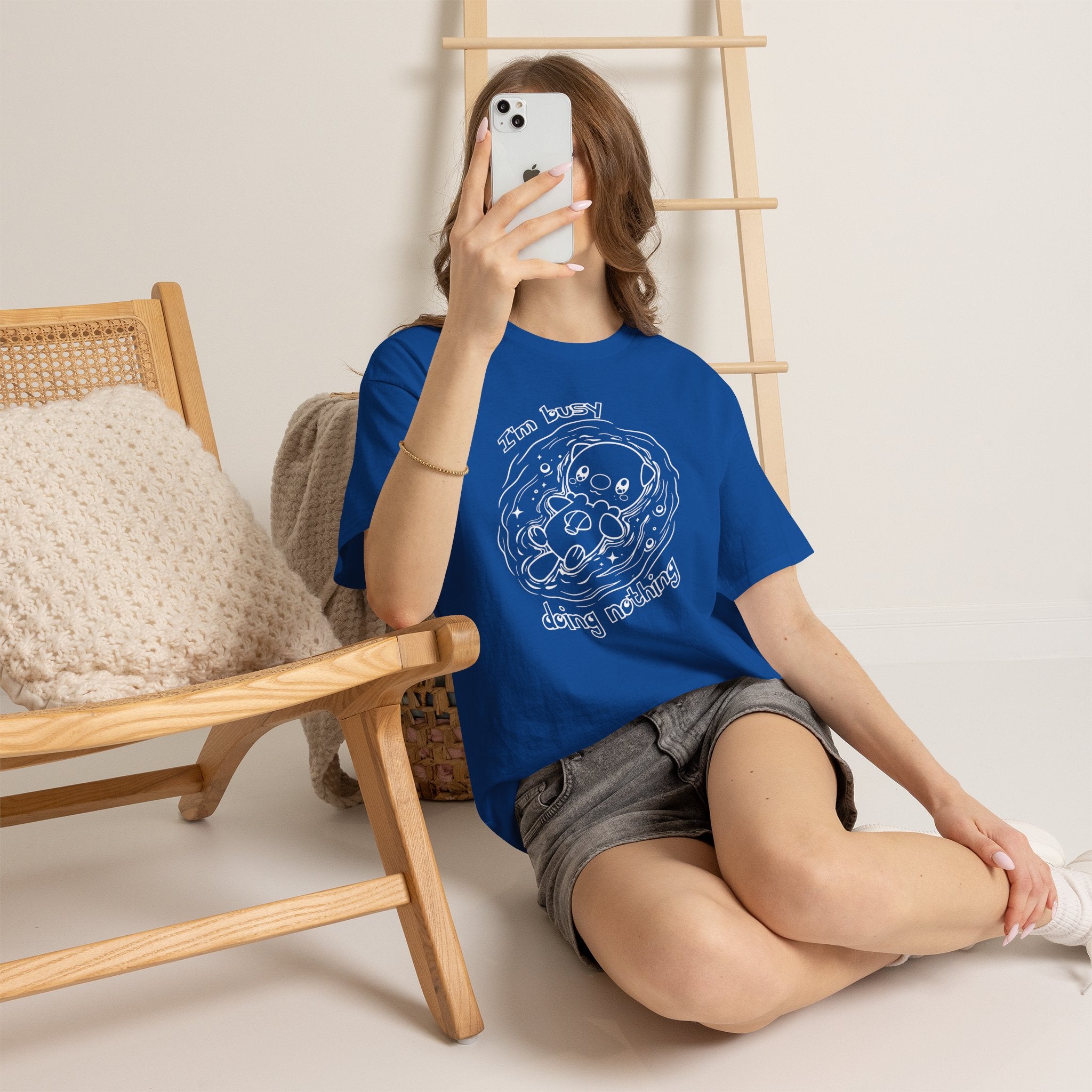 Otter Busy Doing Nothing Funny Quote T-Shirt Cute Otter Swimming Adorable Animal