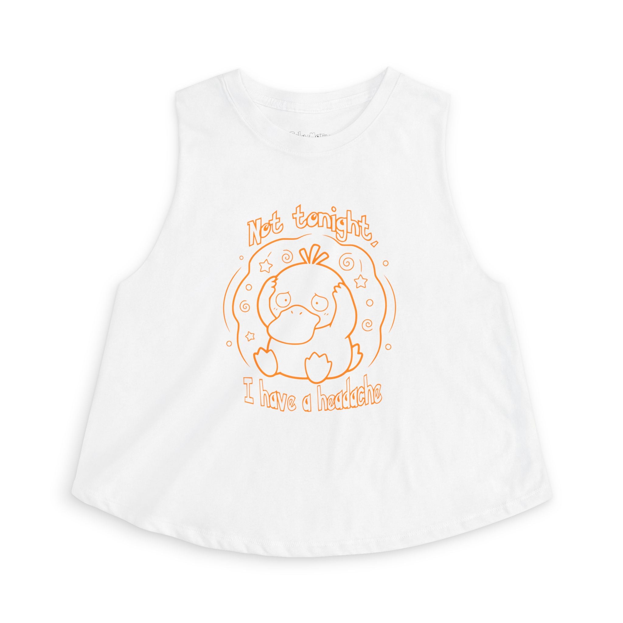 Duck Not Tonight I Have a Headache tank top funny kawaii duck illustration For Wife Or Girlfriend Gift