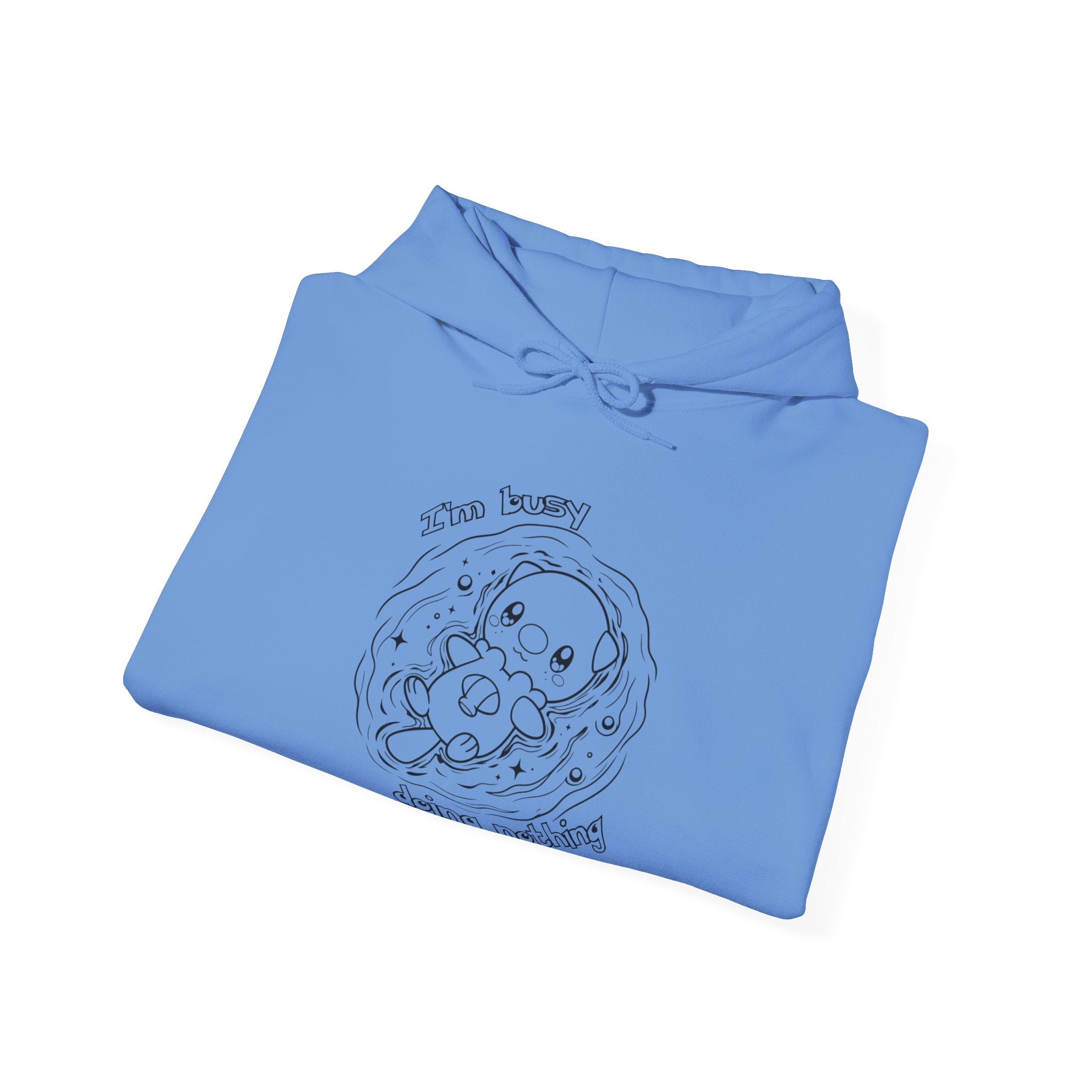 Otter Busy Doing Nothing Otter Hoodie | Cute Swimming Animal Graphic