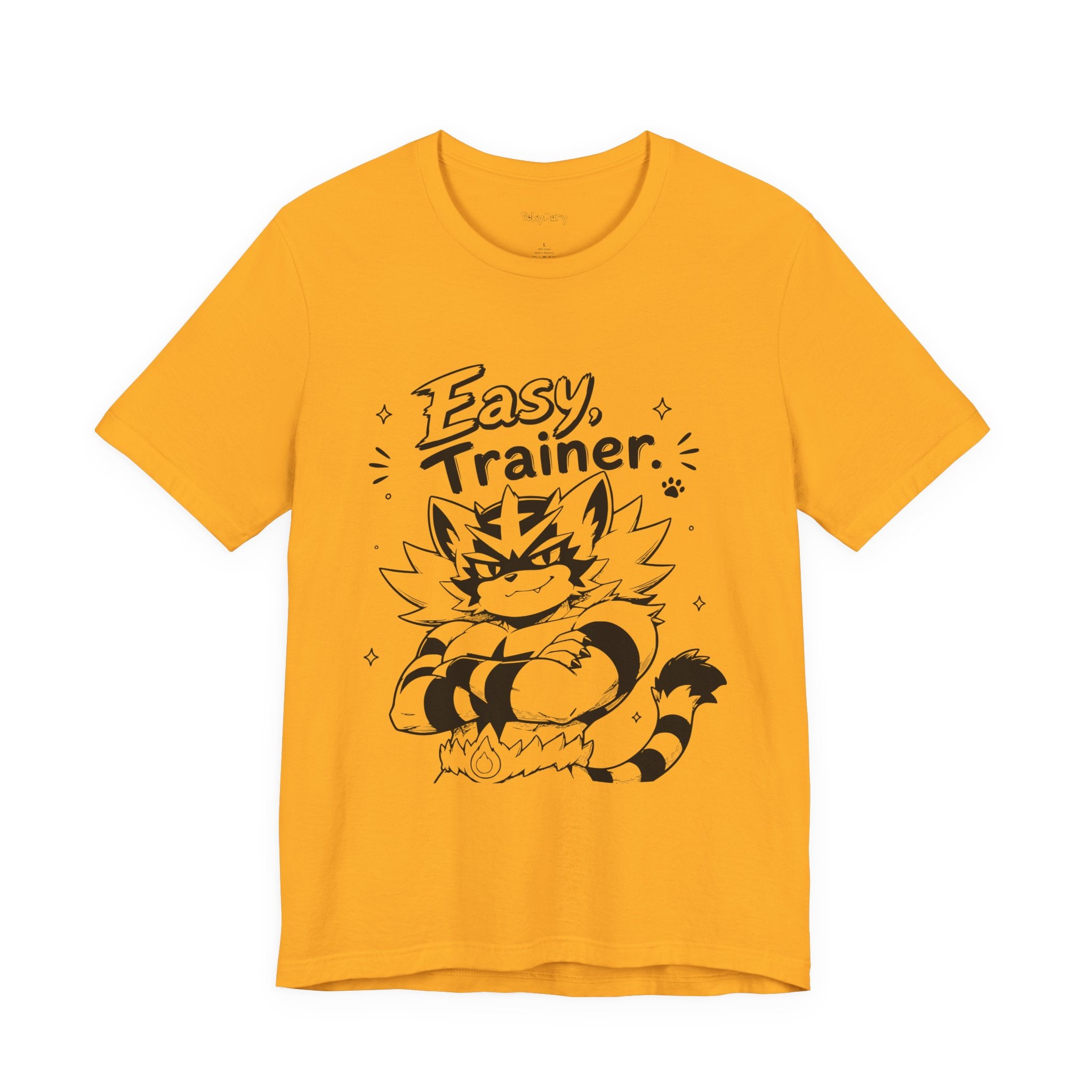 Easy Trainer Easy tiger illustration T-Shirt | cartoon wrestling funny cat graphic tee