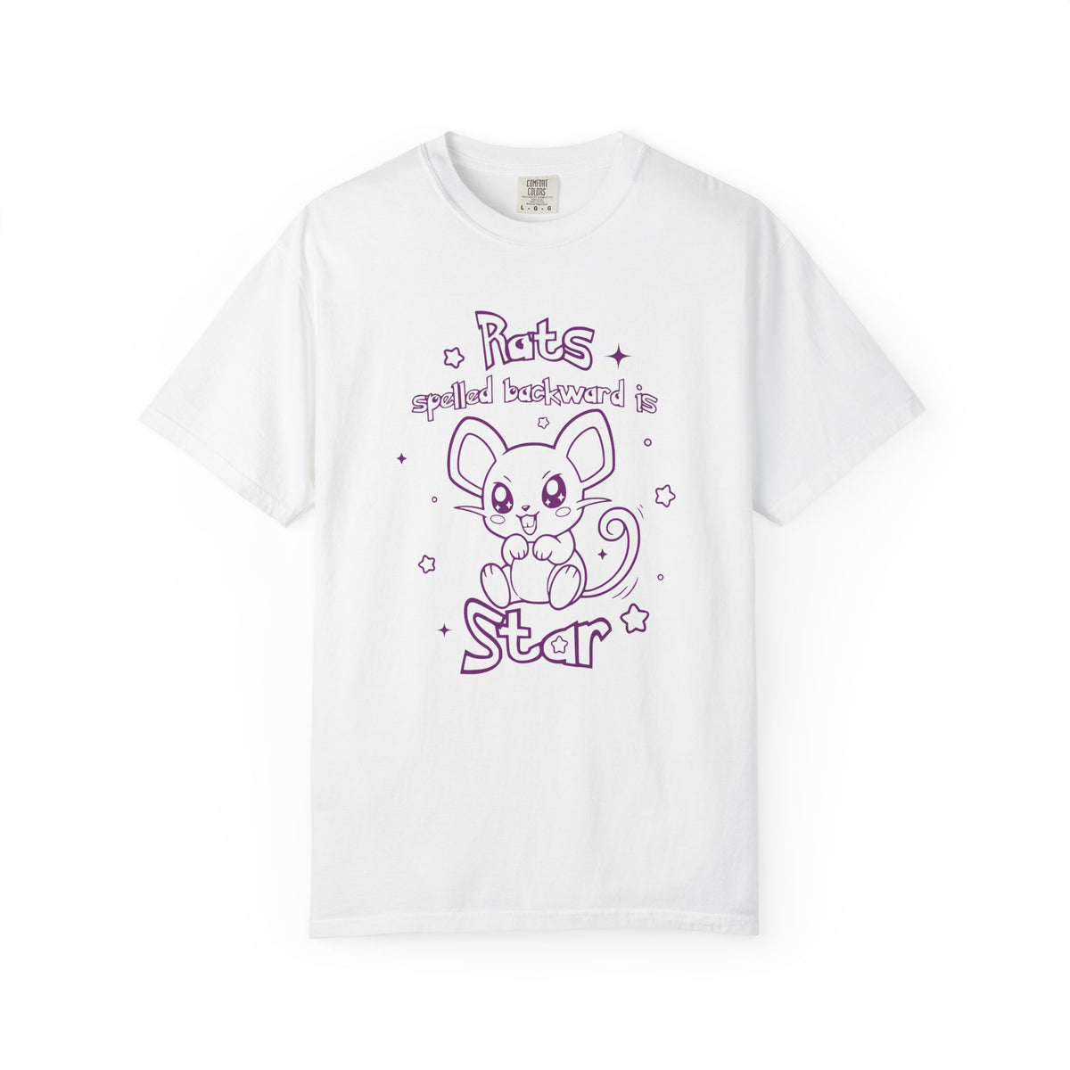 Rats spelled backward is star t-shirt cute Pkm rat animal design tee shirt