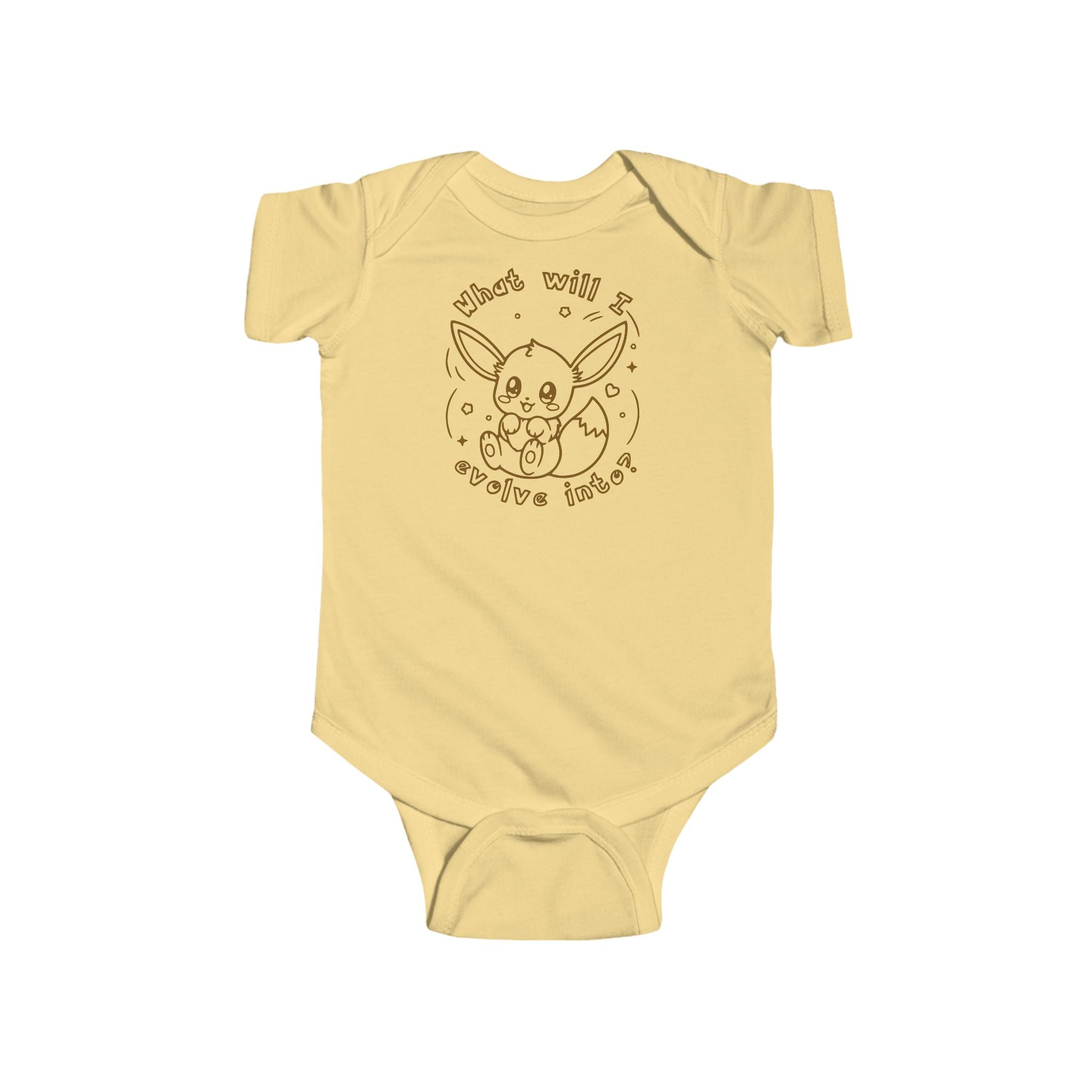 Baby Eeveelutions Bodysuit, Pkm Baby Gift, Cute Infant Pkm clothe, What Will I Evolve Into, Kawaii Baby Shower Gift