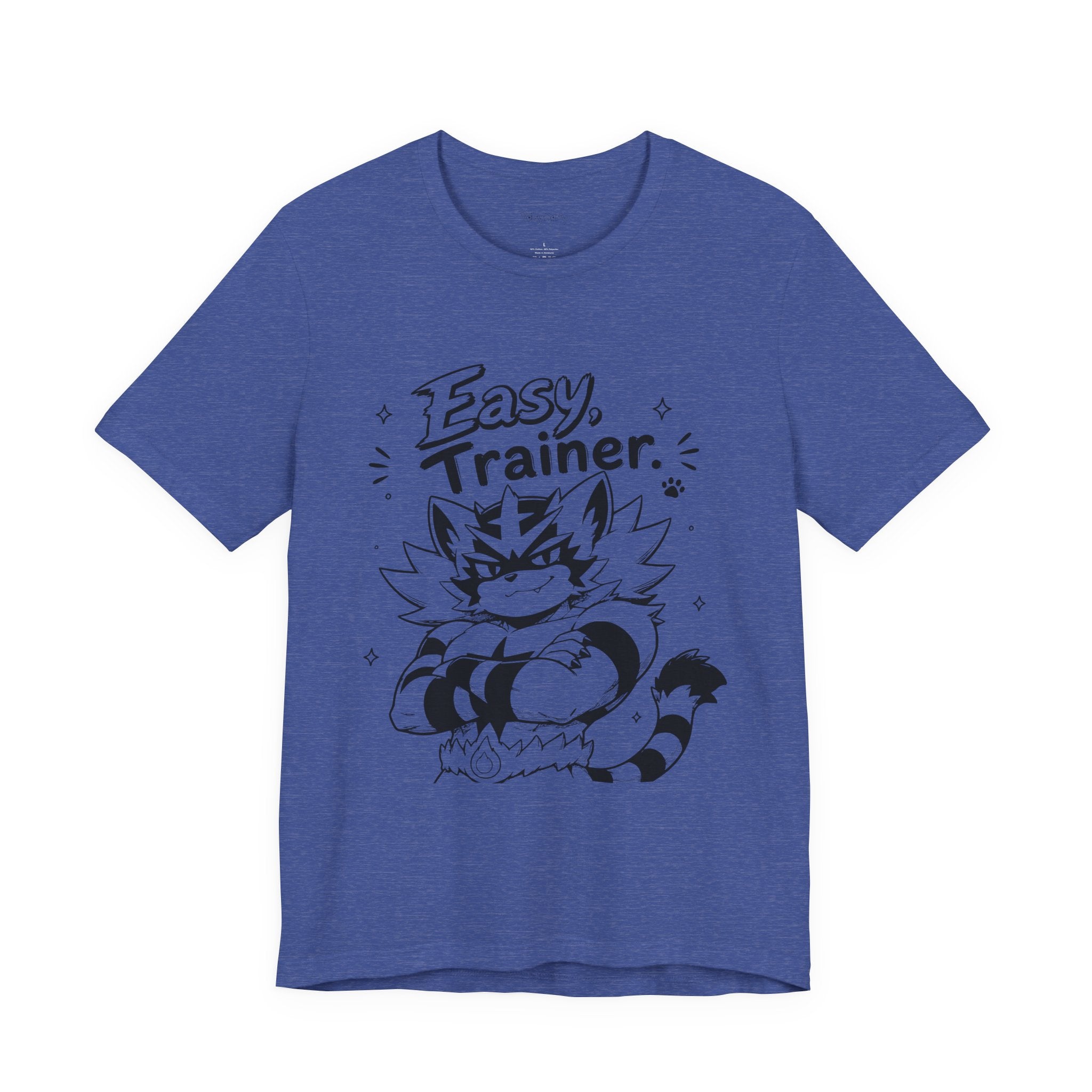 Easy Trainer Easy tiger illustration T-Shirt | cartoon wrestling funny cat graphic tee