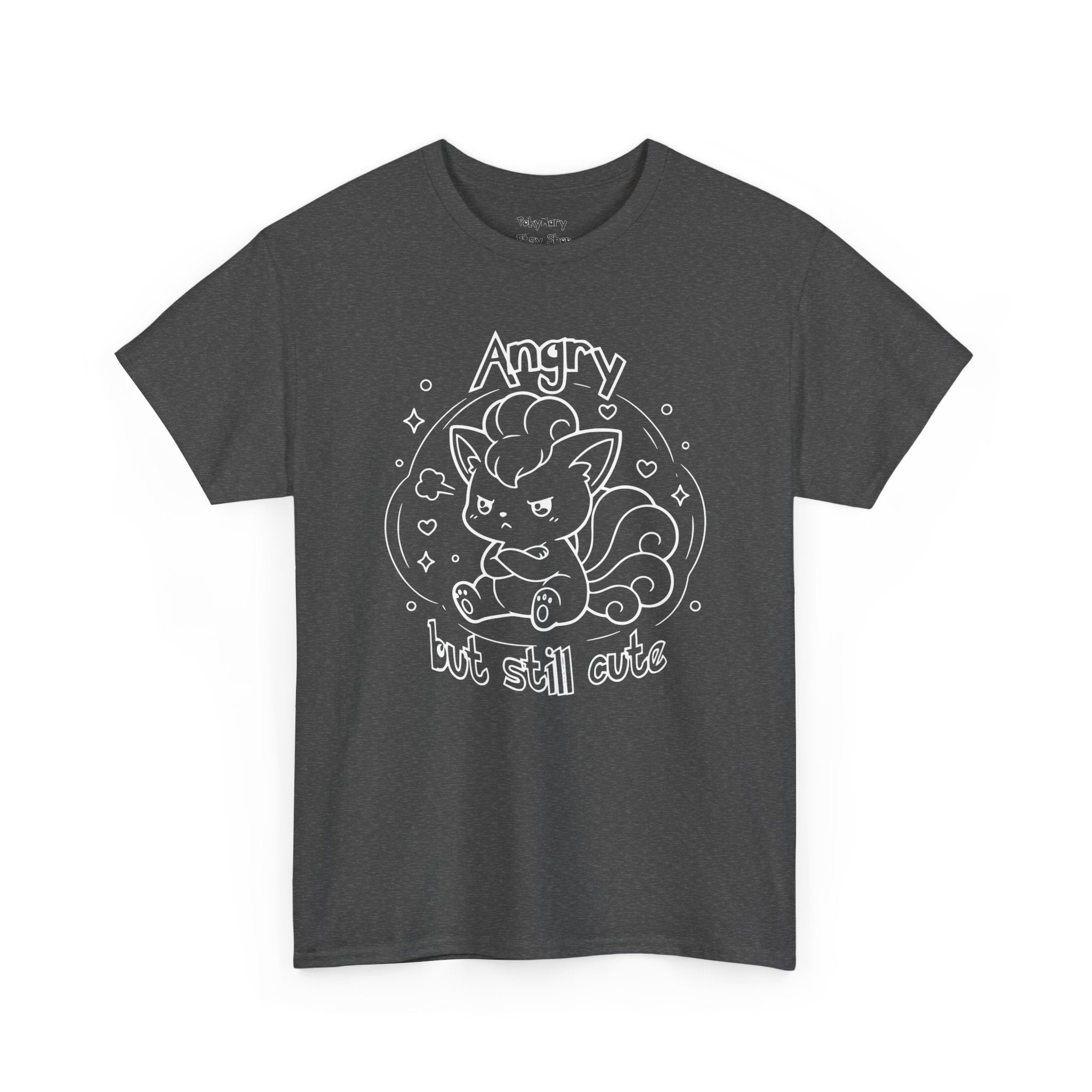 Fox Angry but still cute Grumpy Cute Fox Lady Shirt | Pouting Fox Illustration