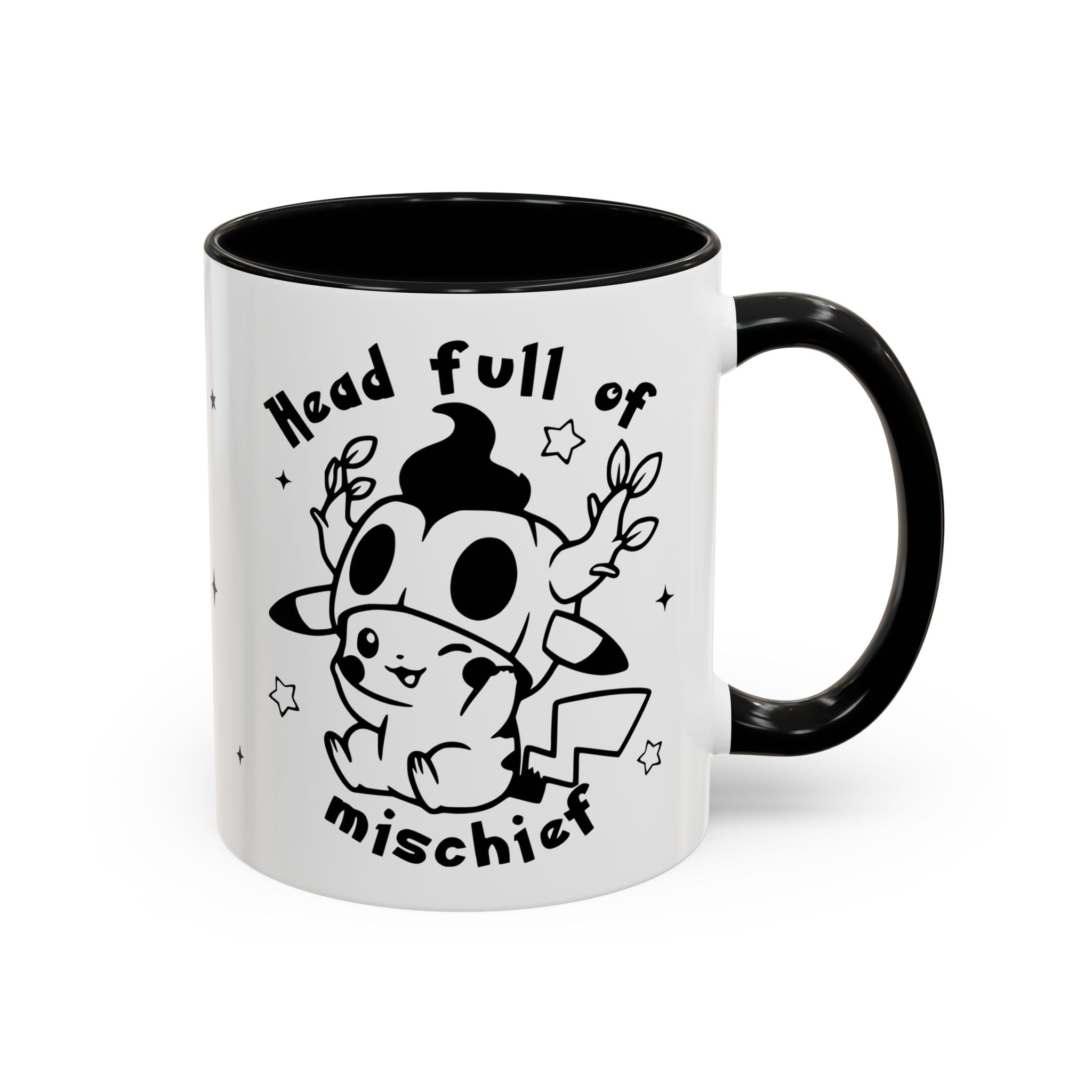 Head Full of Mischief Mug – Cute Spooky Coffee Cup