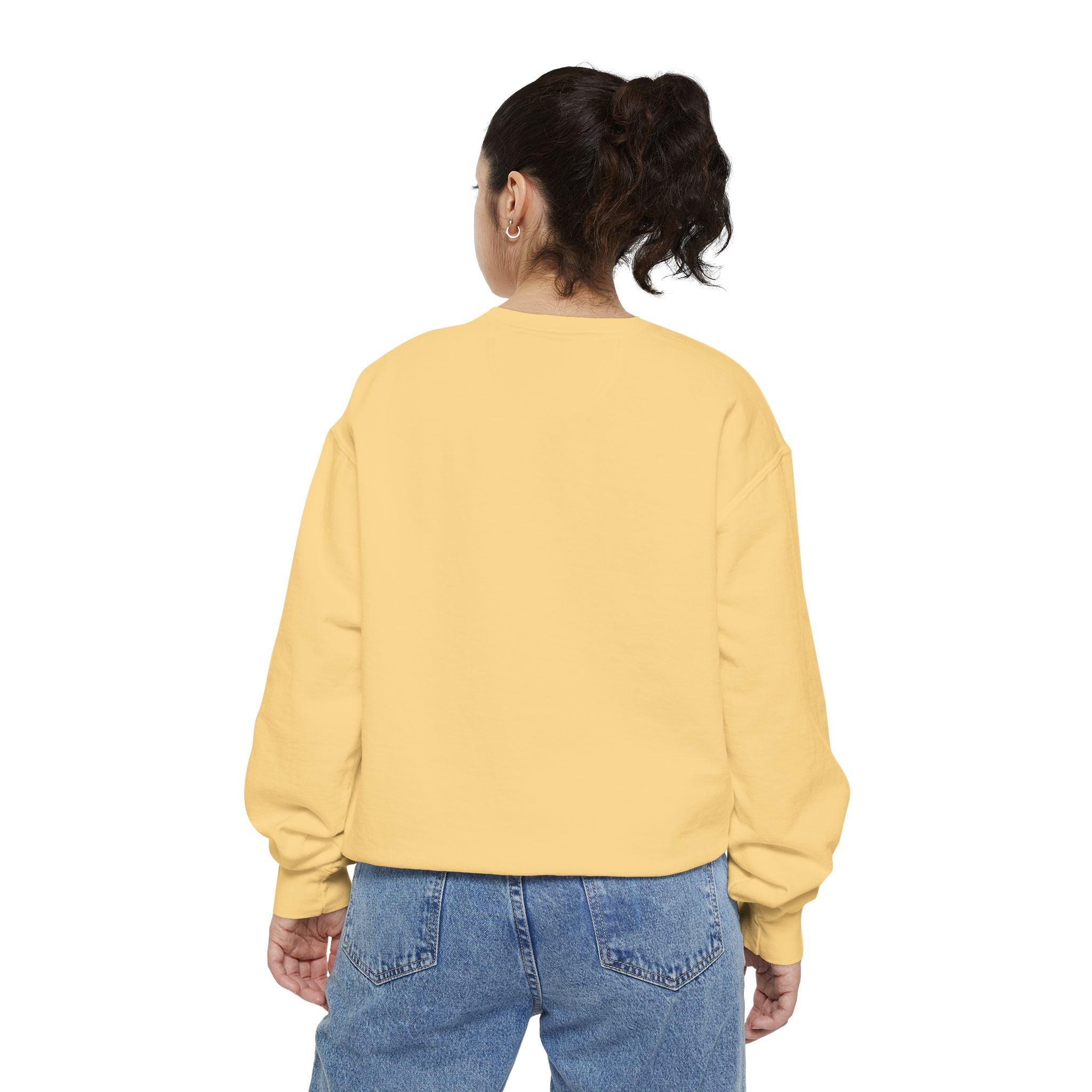 Too Cute to Spook Crewneck Sweatshirt | Comfy Halloween Theme Ghost Pumpkin Design
