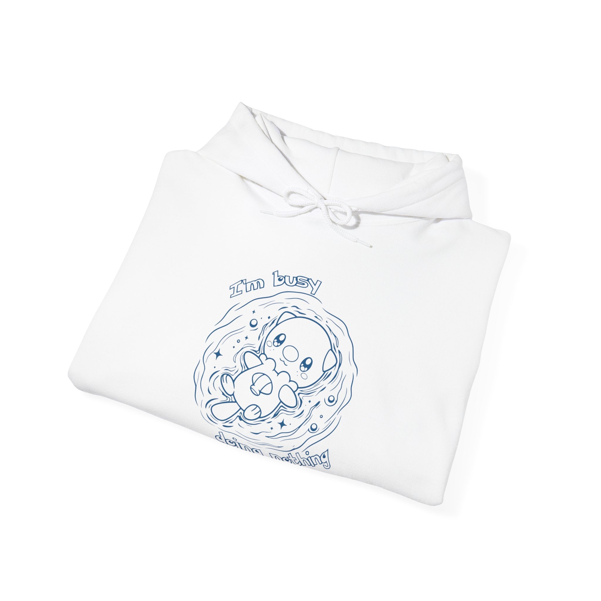 Otter Busy Doing Nothing Otter Hoodie | Cute Swimming Animal Graphic