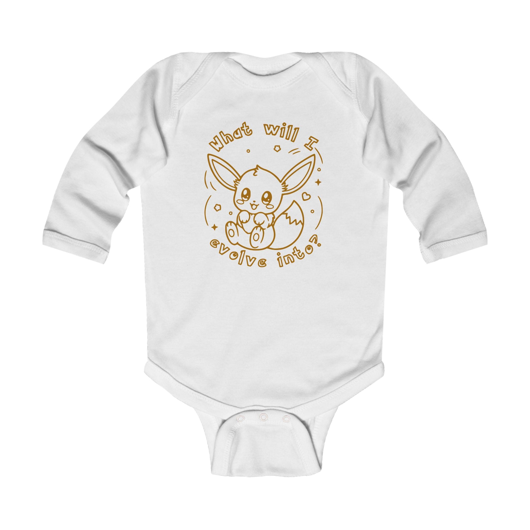 What will I evolve into? Eeveelutions infant bodysuit | Pkm Infant Long Sleeve clothing Kawaii Baby shower gift