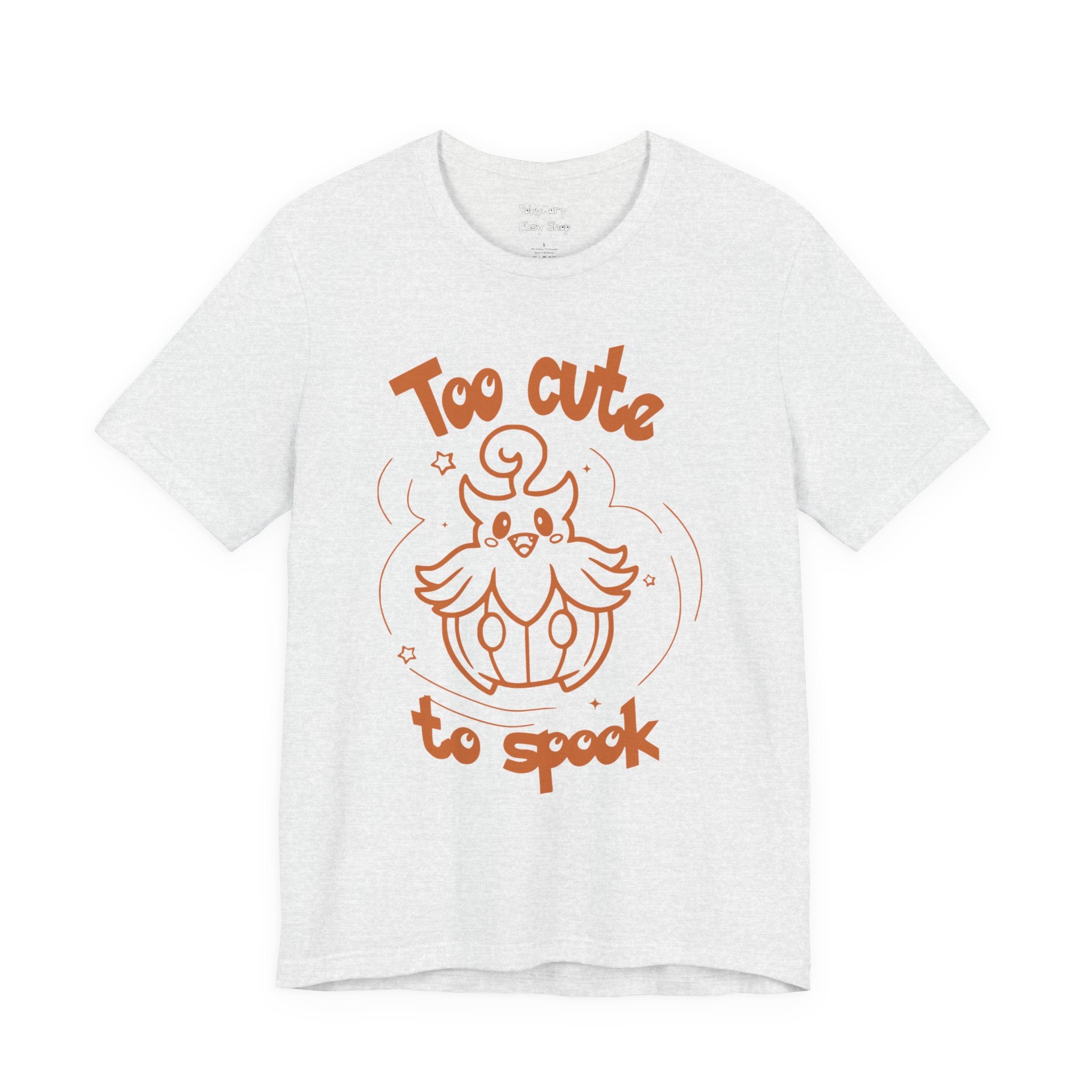 Too Cute to Spook Comfy Tee Shirt | Halloween Theme Gift Ghost Pumpkin T-Shirt for women