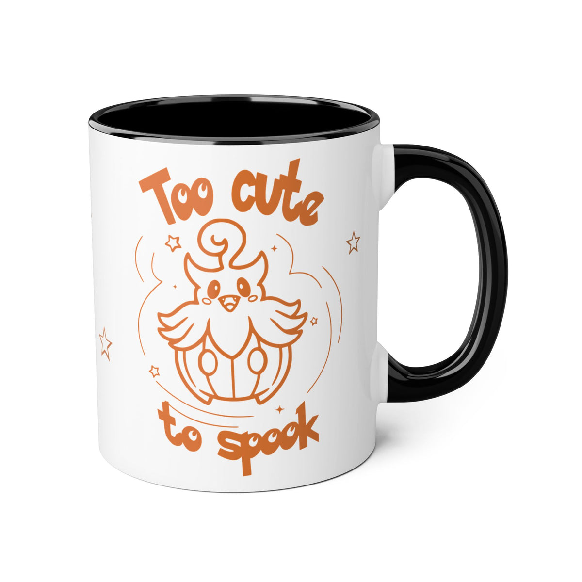 Too Cute to Spook Pumpkin Ghost Halloween Theme Coffee Tea Mug