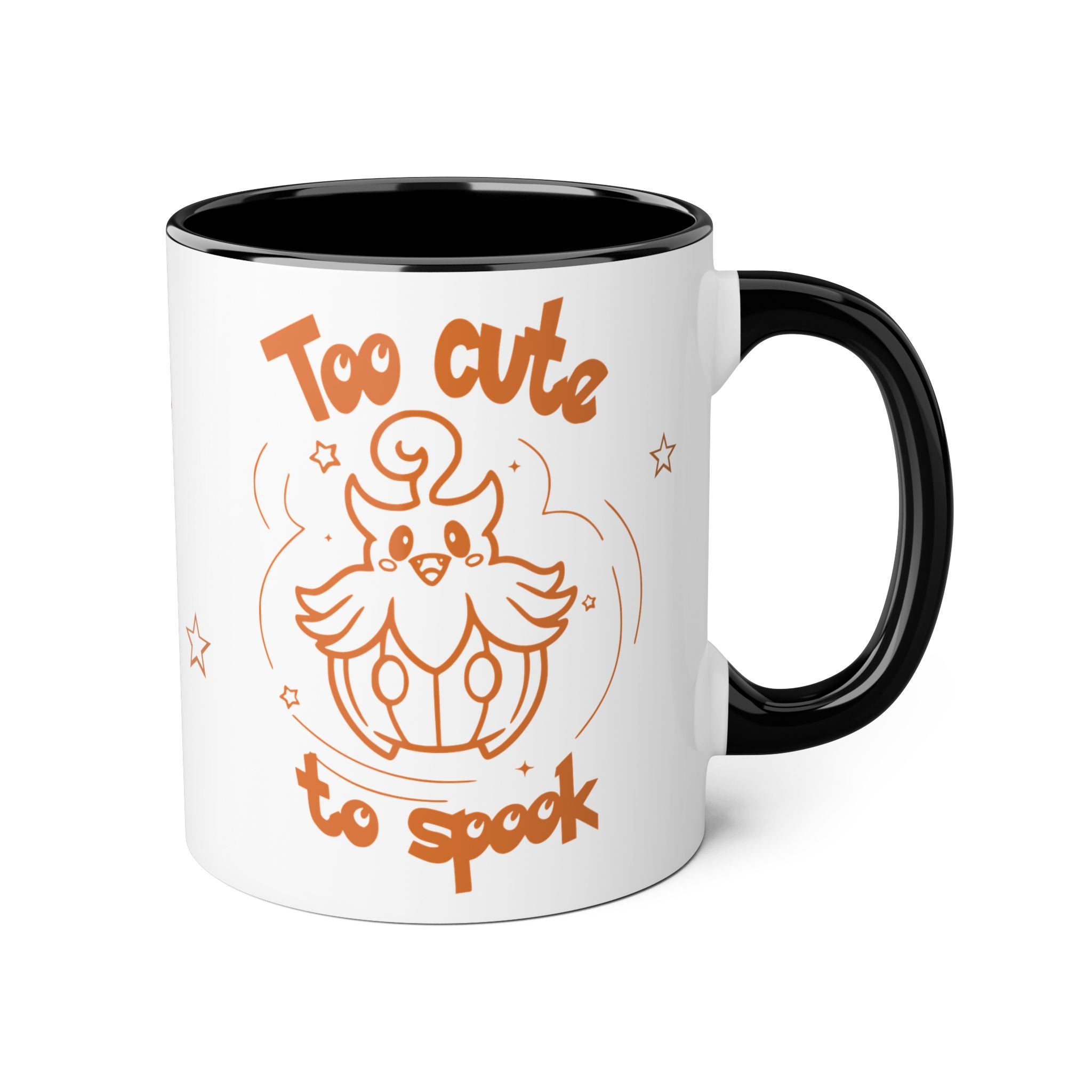 Too Cute to Spook Pumpkin Ghost Halloween Theme Coffee Tea Mug
