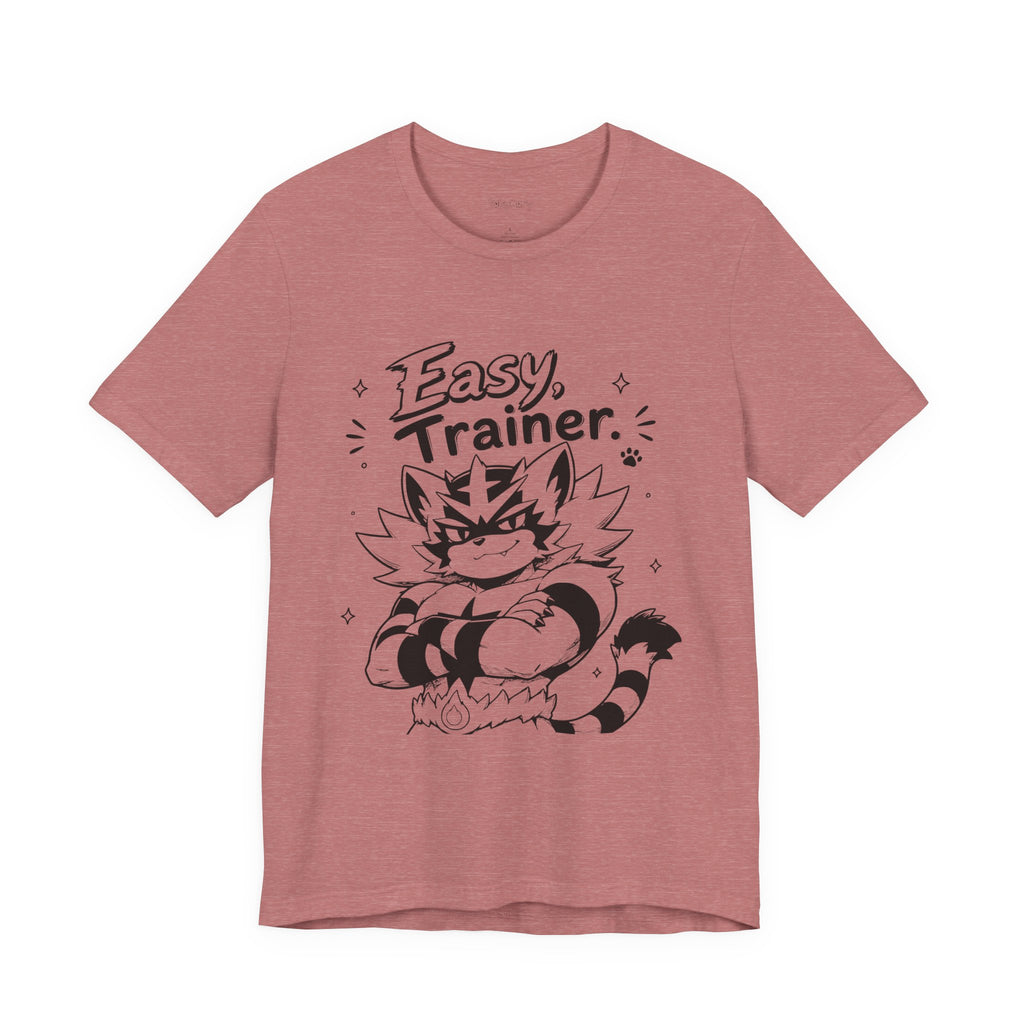 Easy Trainer Easy tiger illustration T-Shirt | cartoon wrestling funny cat graphic tee