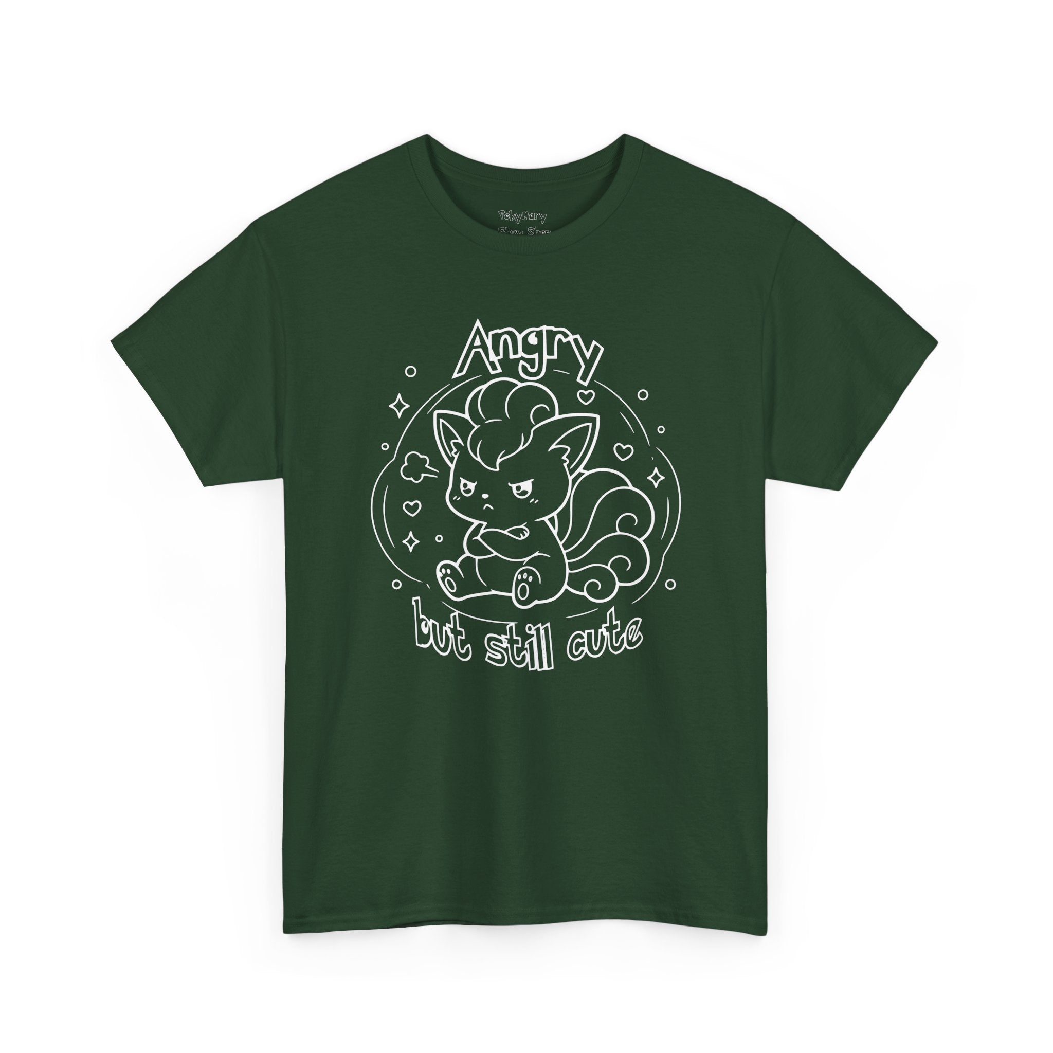 Fox Angry but still cute Grumpy Cute Fox Lady Shirt | Pouting Fox Illustration