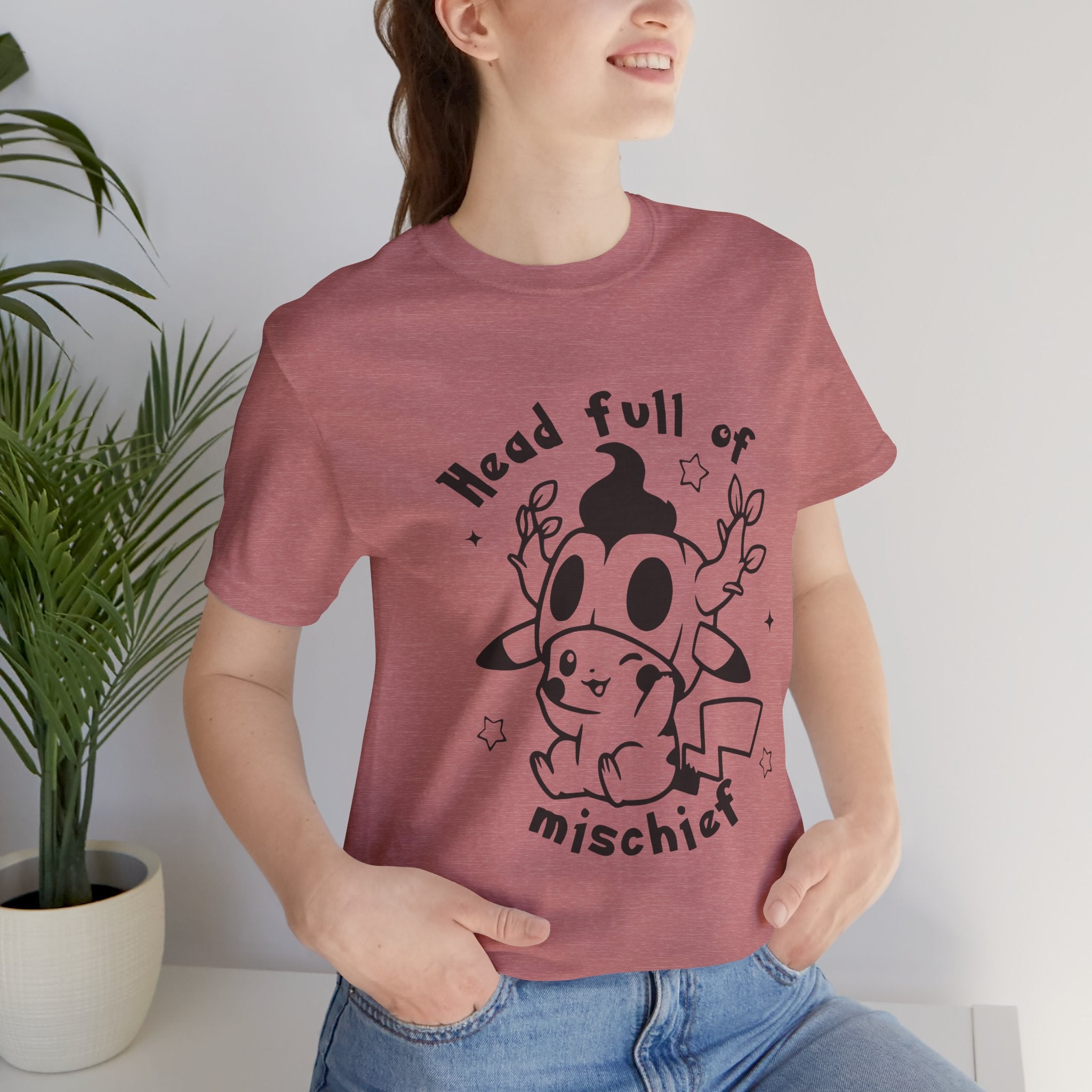 Head Full of Mischief | Cute Halloween Unisex T-Shirt