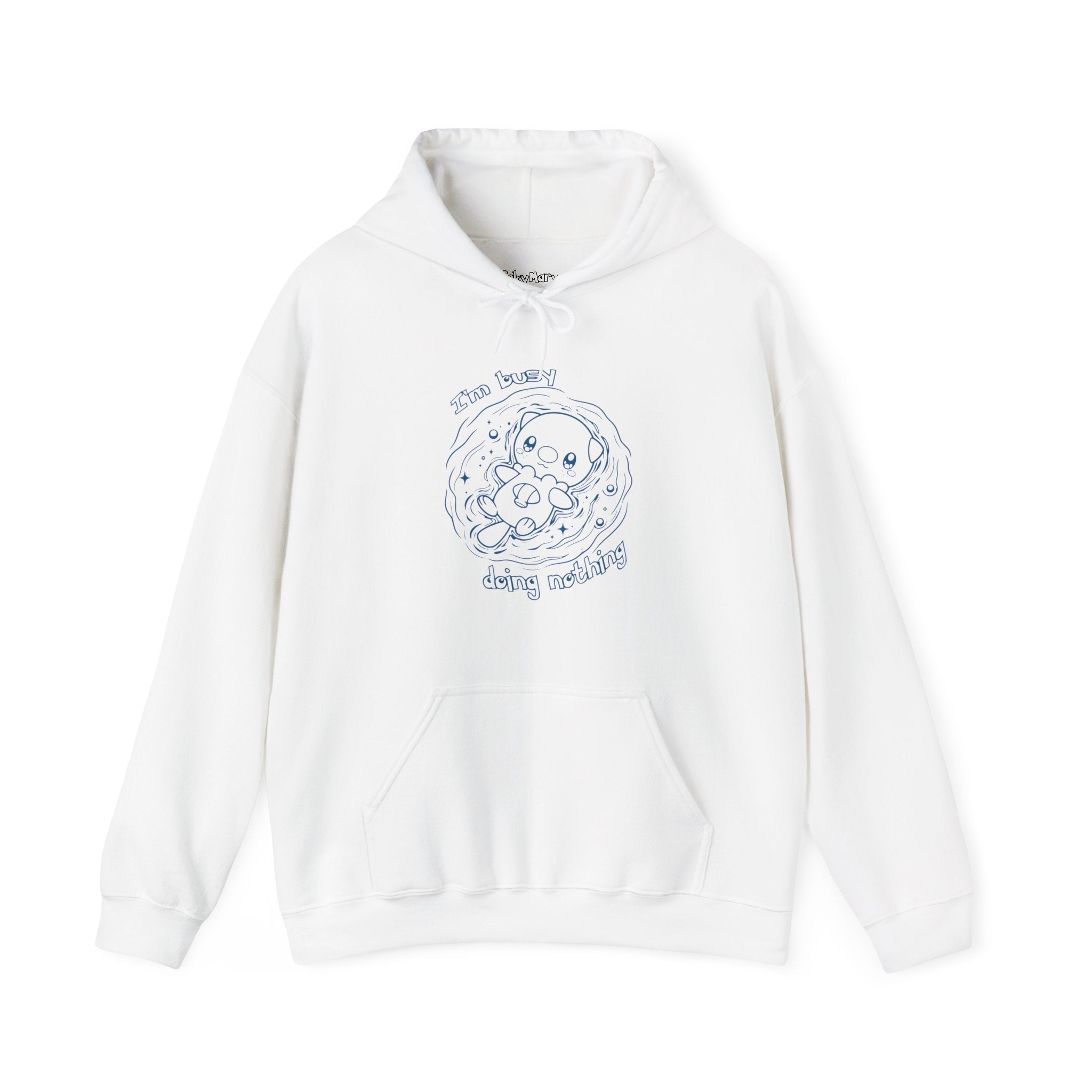 Otter Busy Doing Nothing Otter Hoodie | Cute Swimming Animal Graphic