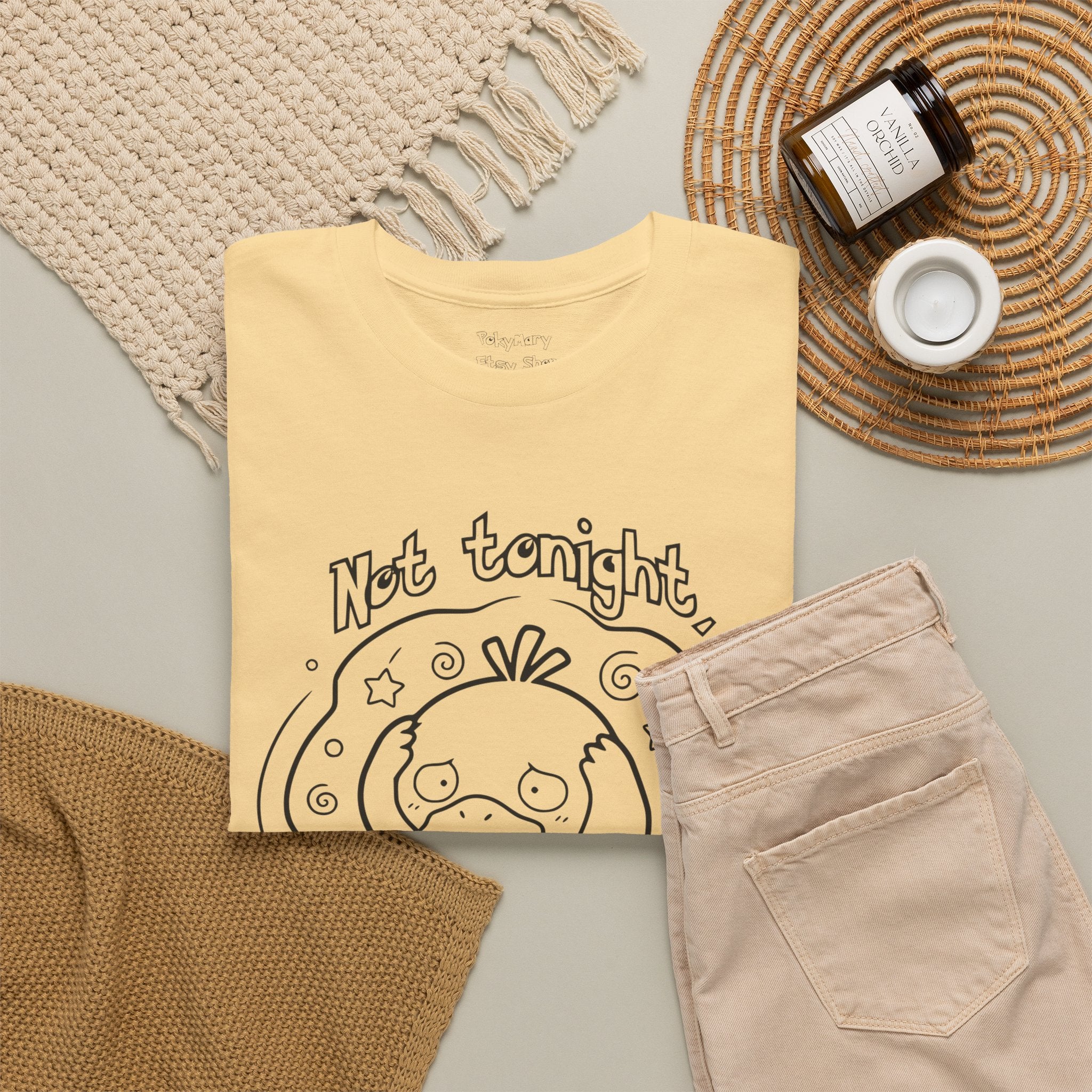 Duck Not Tonight I Have a Headache T-shirt funny kawaii duck illustration Shirt For Wife Or Girlfriend Gift