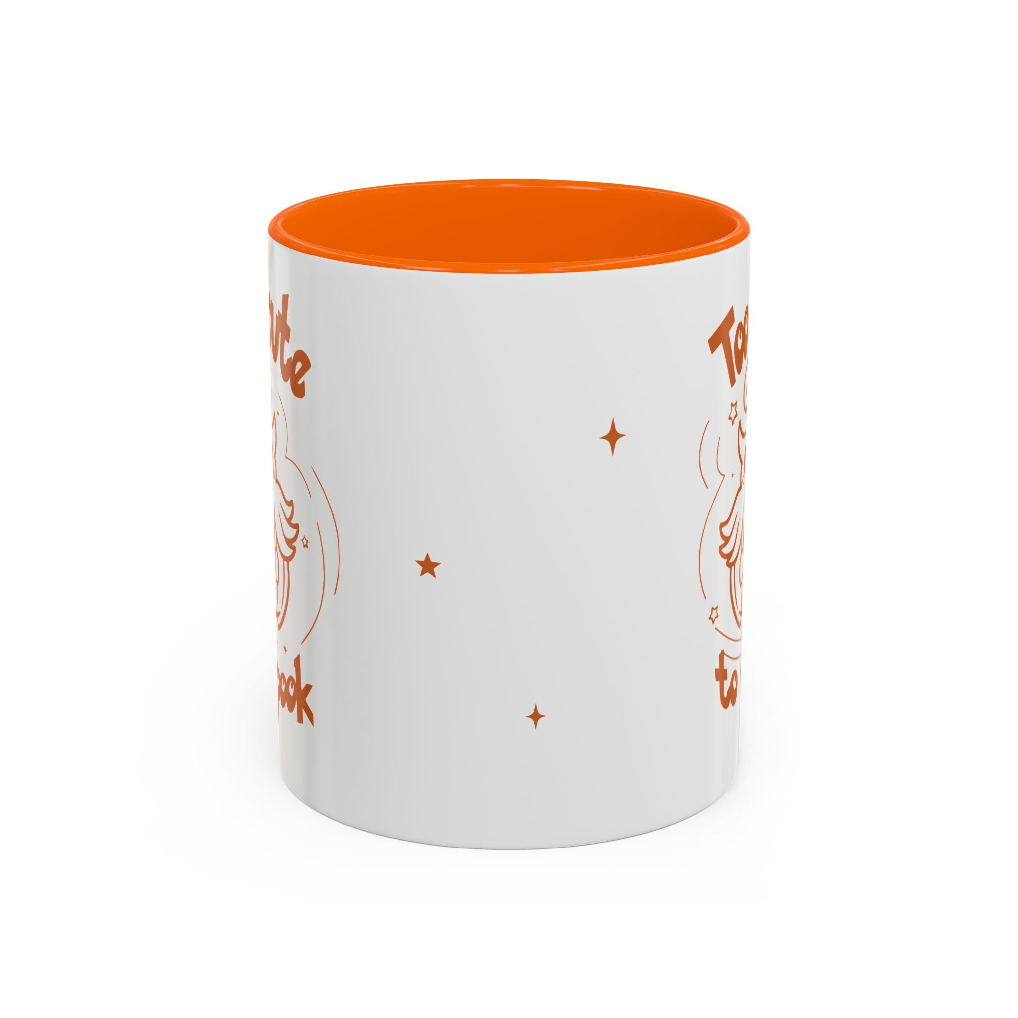 Too Cute to Spook Pumpkin Ghost Halloween Theme Mug | Accent Coffee Mug 11oz 15oz