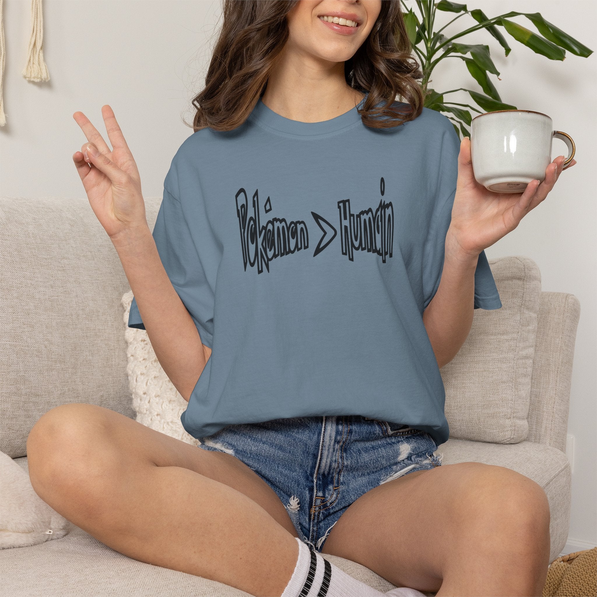 Pokémon > Humain T-shirt Franco | Gamer Statement Tee Gift | Unisex Geek Shirt