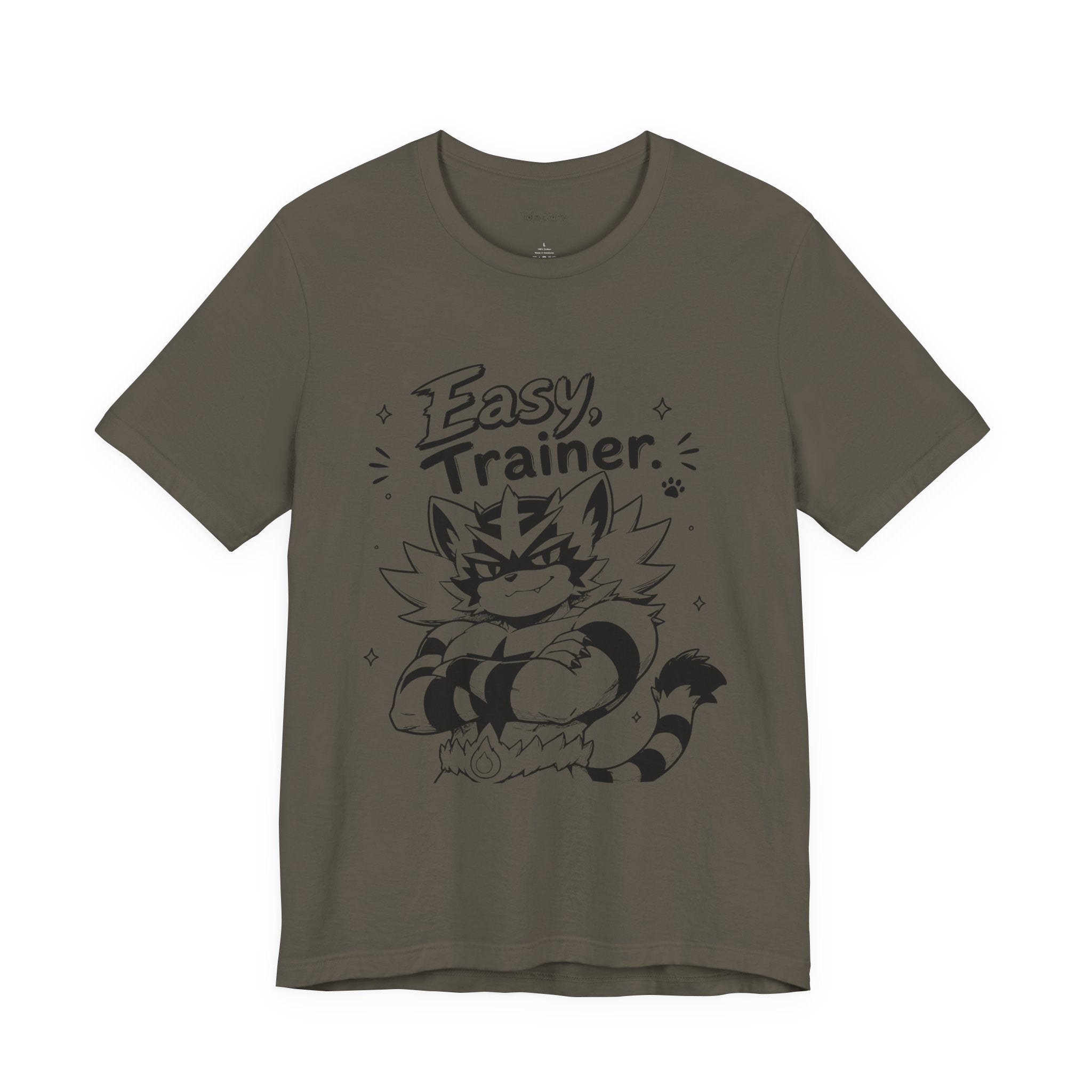 Easy Trainer Easy tiger illustration T-Shirt | cartoon wrestling funny cat graphic tee