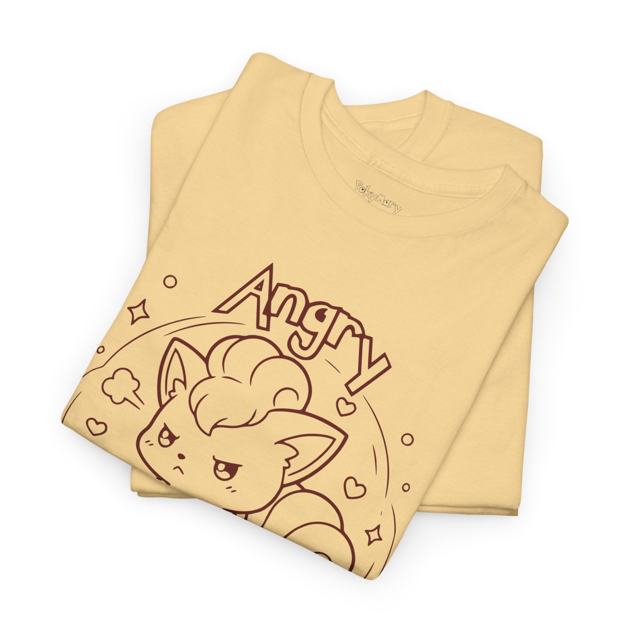 Fox Angry but still cute Grumpy Cute Fox Lady Shirt | Pouting Fox Illustration
