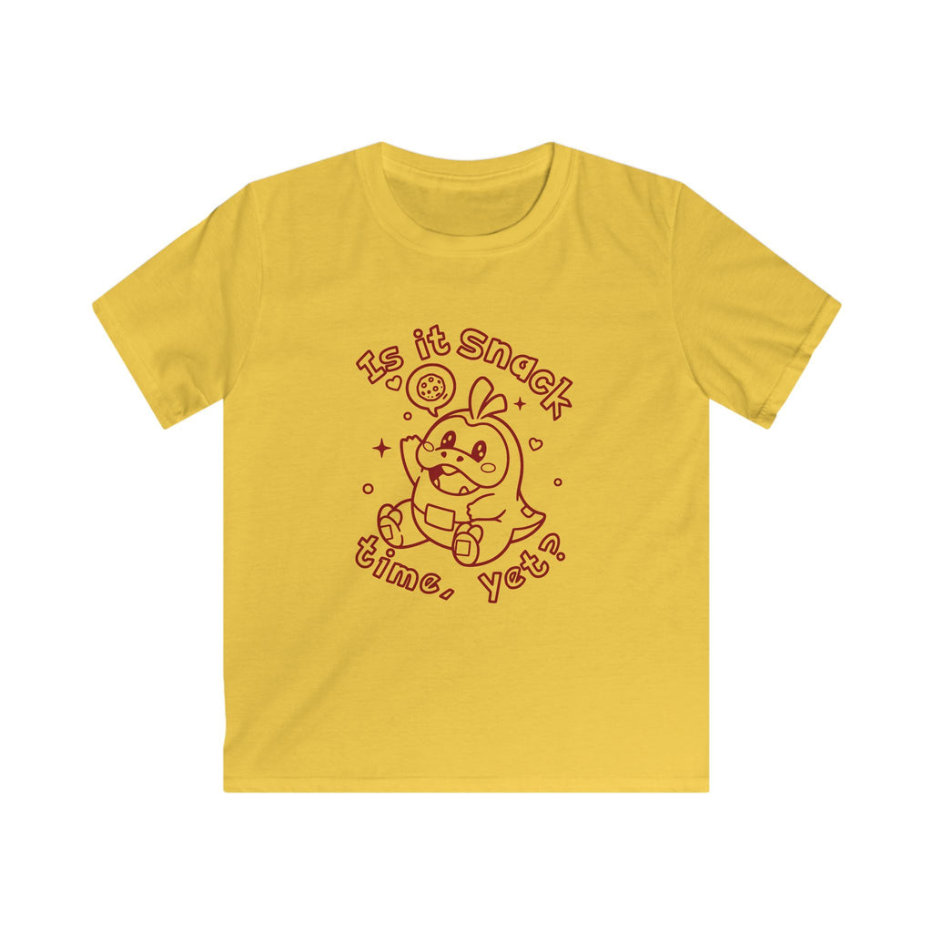 Personalized "Is It Snack Time Yet?" Kids T-Shirt – Cute Kawaii Snack Lover Tee