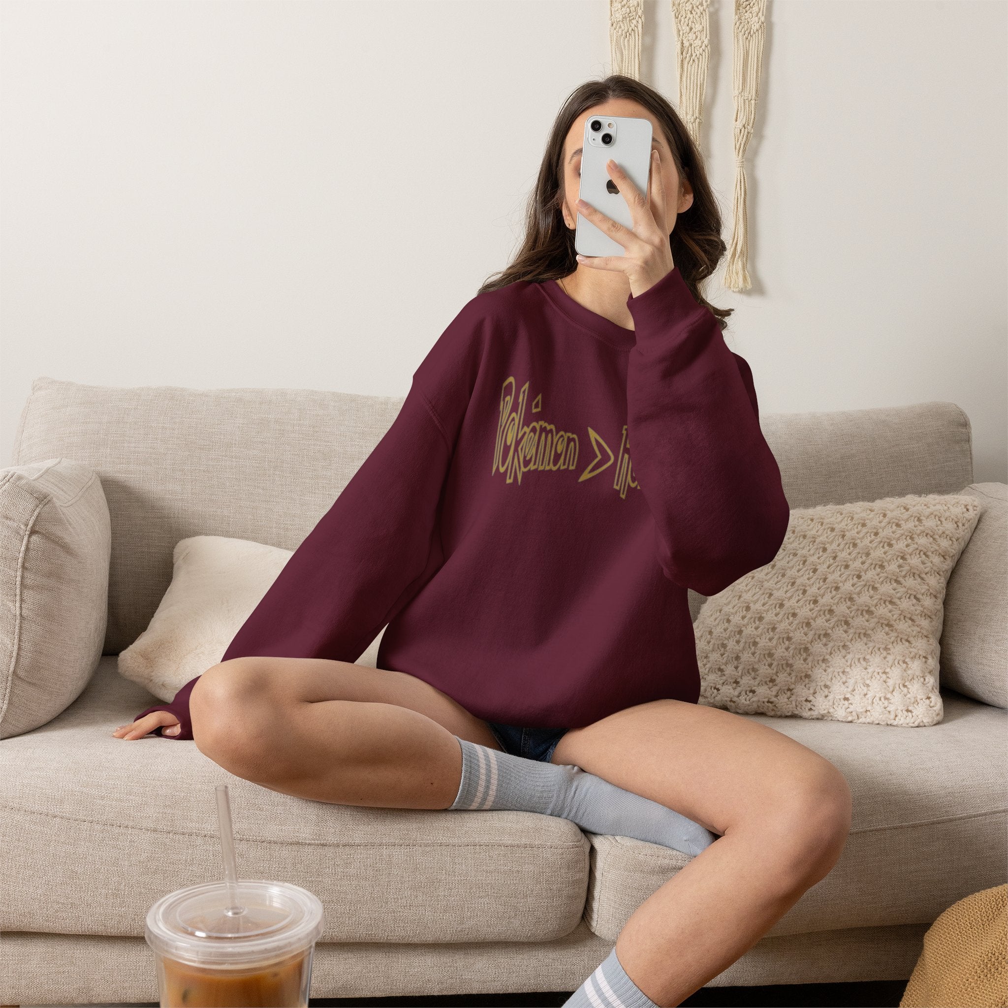 Pokémon > Humain Franco Sweatshirt | Geek Anime Gaming Crewneck Gift