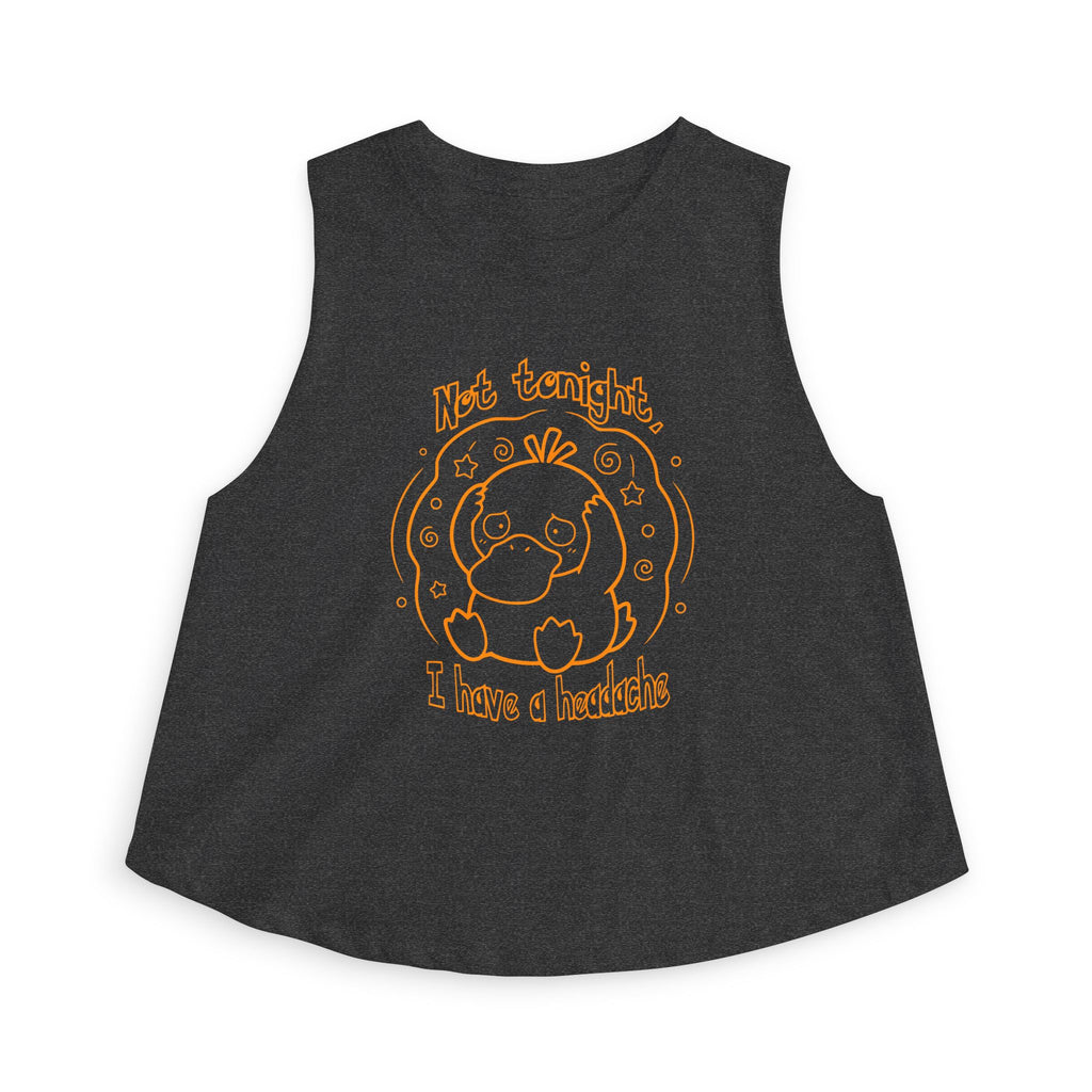 Duck Not Tonight I Have a Headache tank top funny kawaii duck illustration For Wife Or Girlfriend Gift