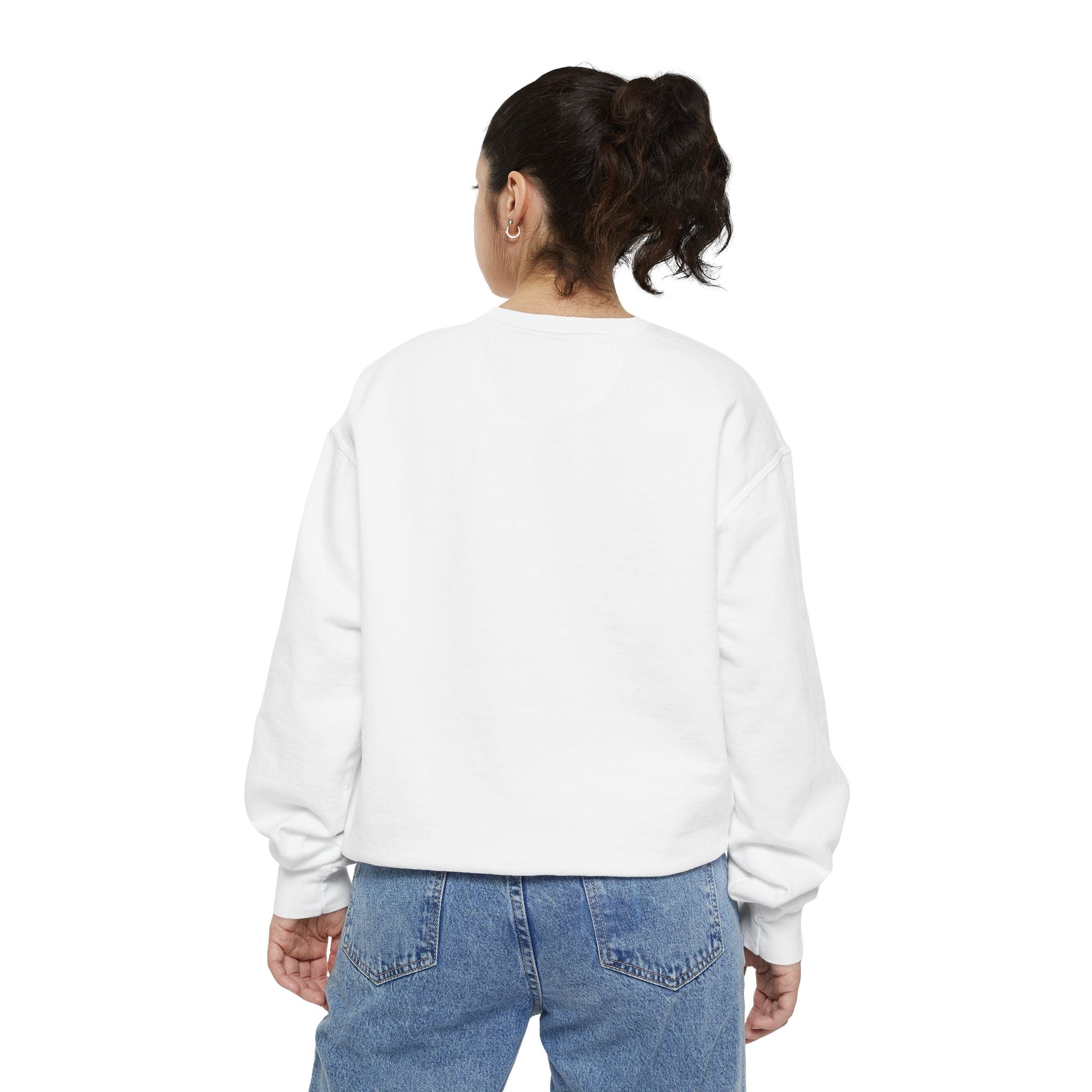 Too Cute to Spook Crewneck Sweatshirt | Comfy Halloween Theme Ghost Pumpkin Design