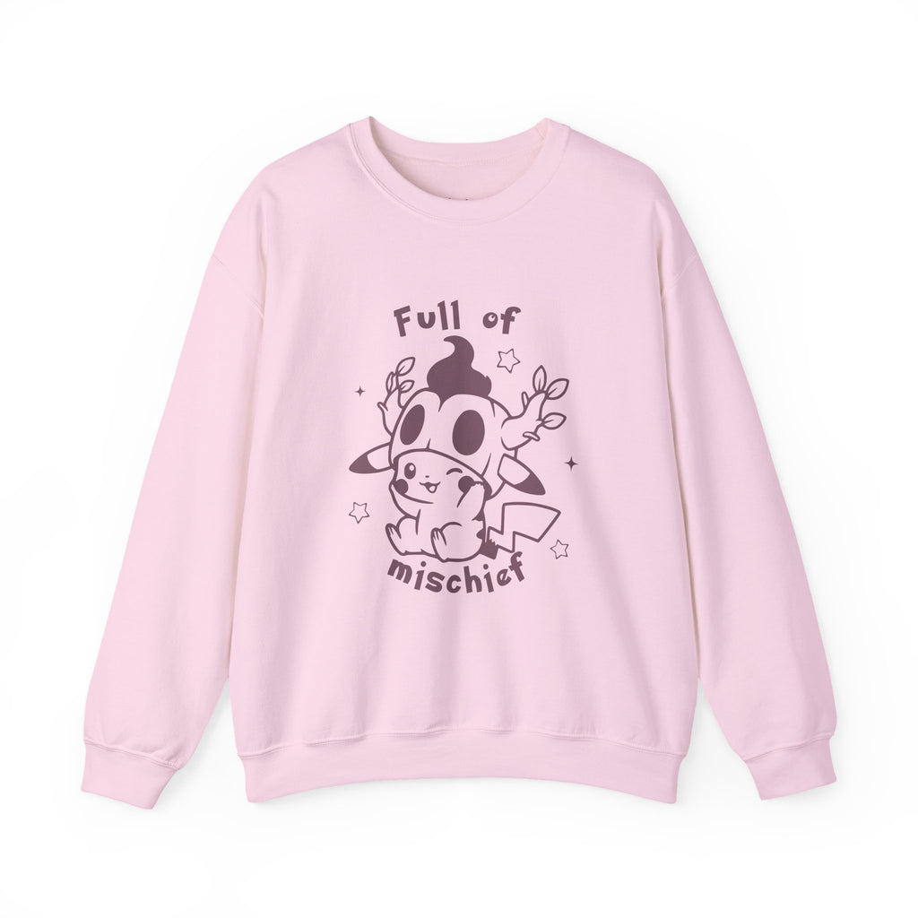 Full of Mischief Sweatshirt | Cute Halloween Ghost Crewneck | Cozy Fall Sweatshirt | Geek Autumn Sweater | Kawaii Spooky Apparel