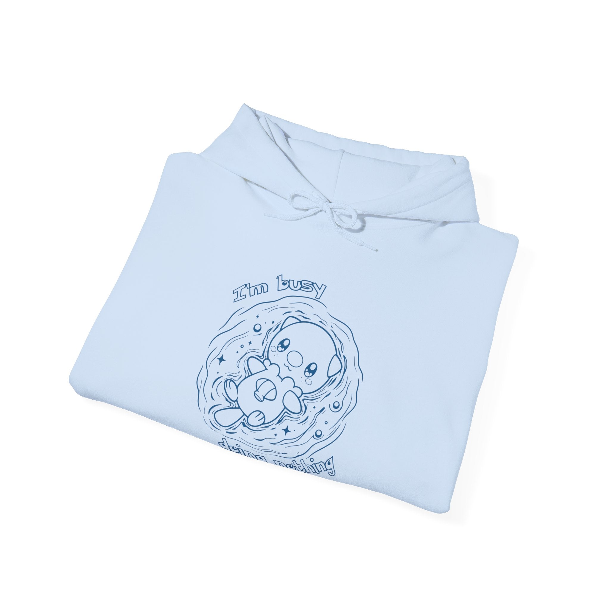 Otter Busy Doing Nothing Otter Hoodie | Cute Swimming Animal Graphic