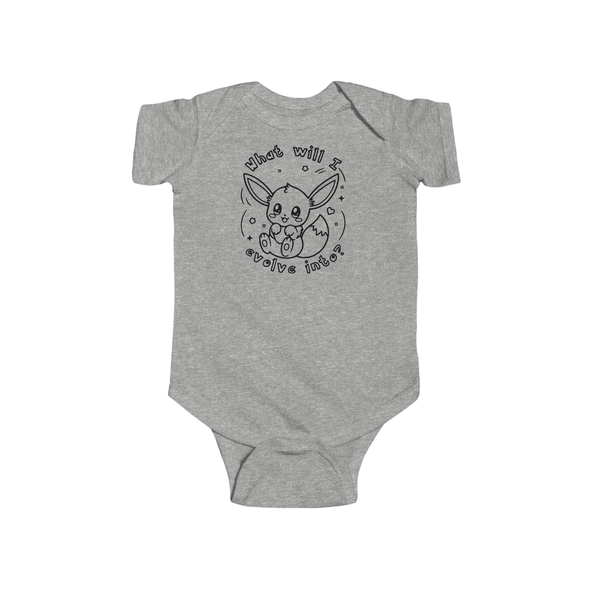 Baby Eeveelutions Bodysuit, Pkm Baby Gift, Cute Infant Pkm clothe, What Will I Evolve Into, Kawaii Baby Shower Gift