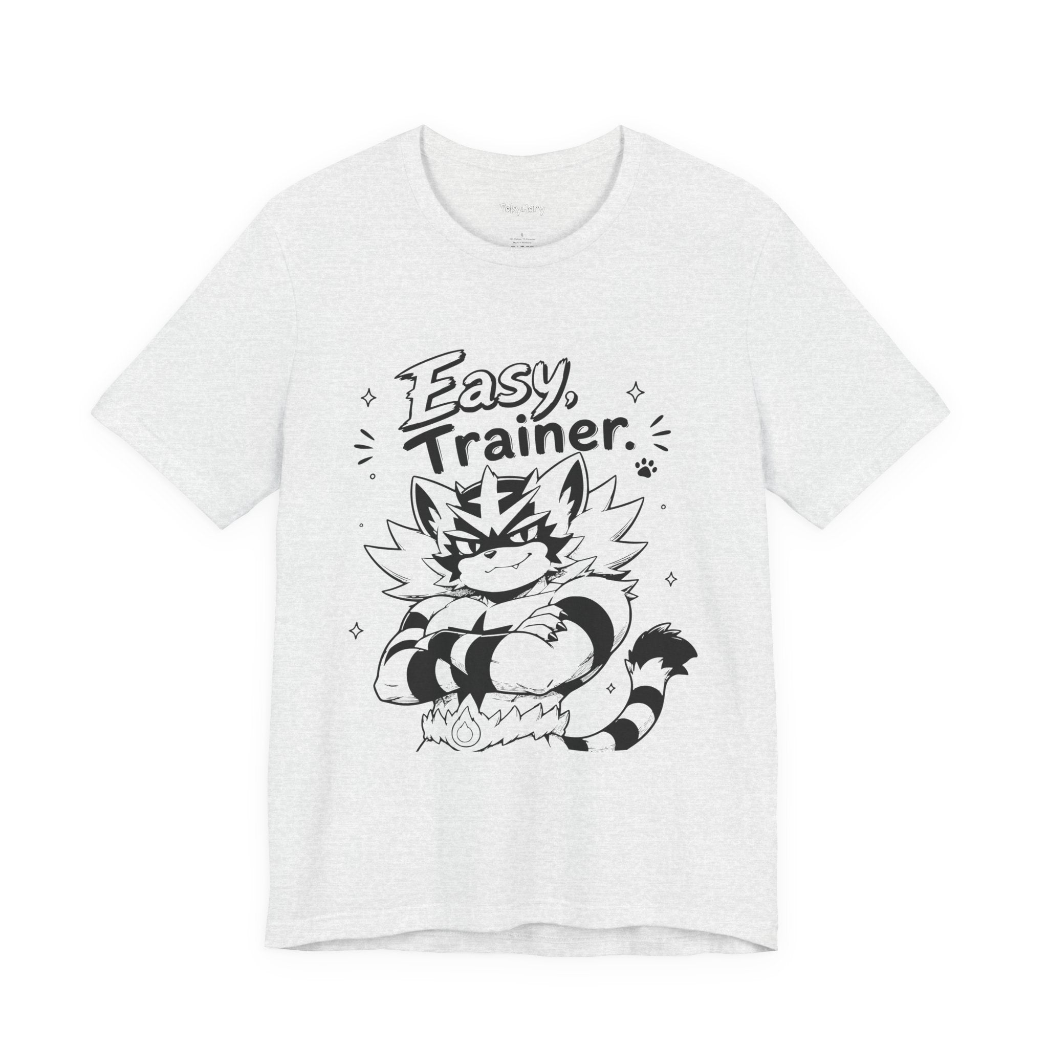 Easy Trainer Easy tiger illustration T-Shirt | cartoon wrestling funny cat graphic tee
