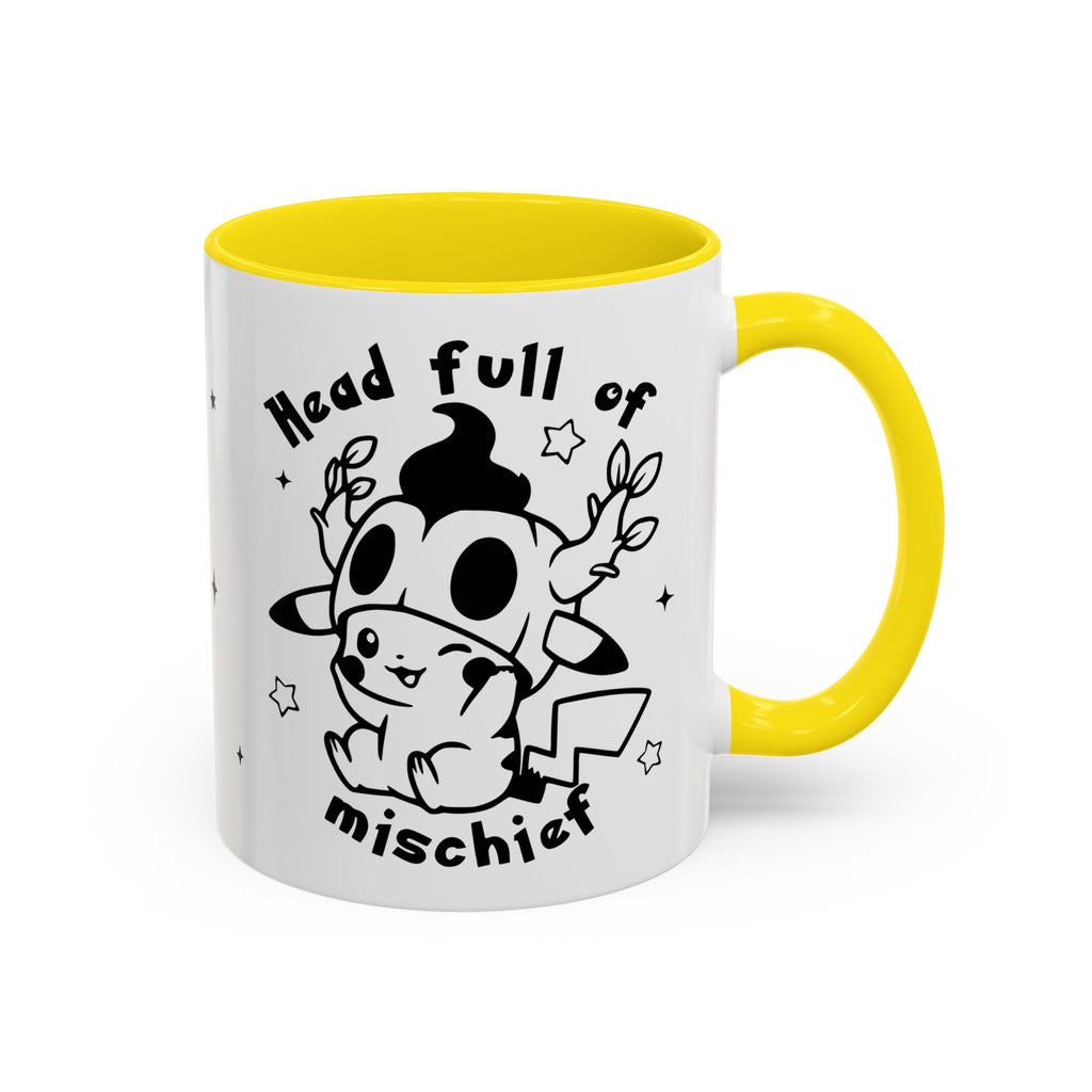 Head Full of Mischief Mug – Cute Spooky Coffee Cup