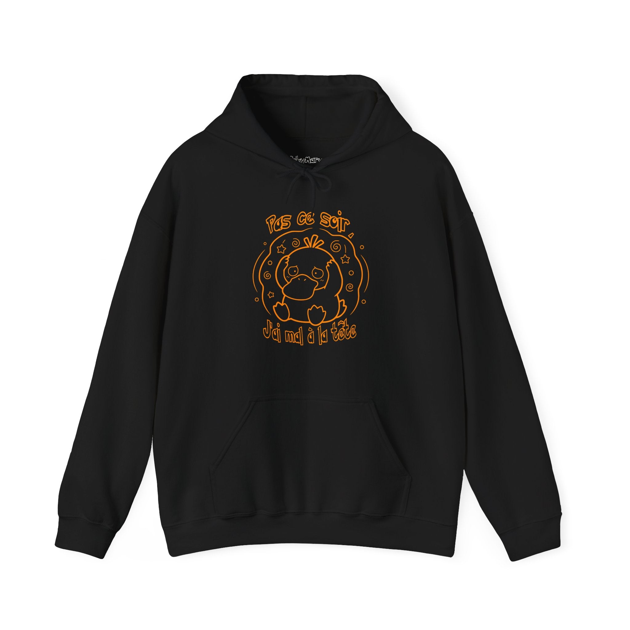 Canard Pas ce soir j'ai mal à la tête Hoodie drôle Sweater francophone Animal Adorable Cadeau femme blonde copine