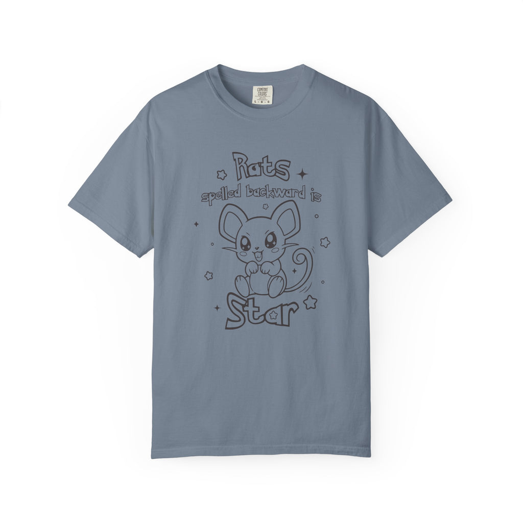 Rats spelled backward is star t-shirt cute Pkm rat animal design tee shirt