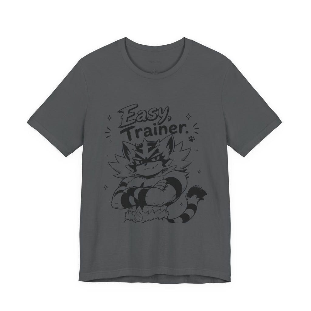 Easy Trainer Easy tiger illustration T-Shirt | cartoon wrestling funny cat graphic tee