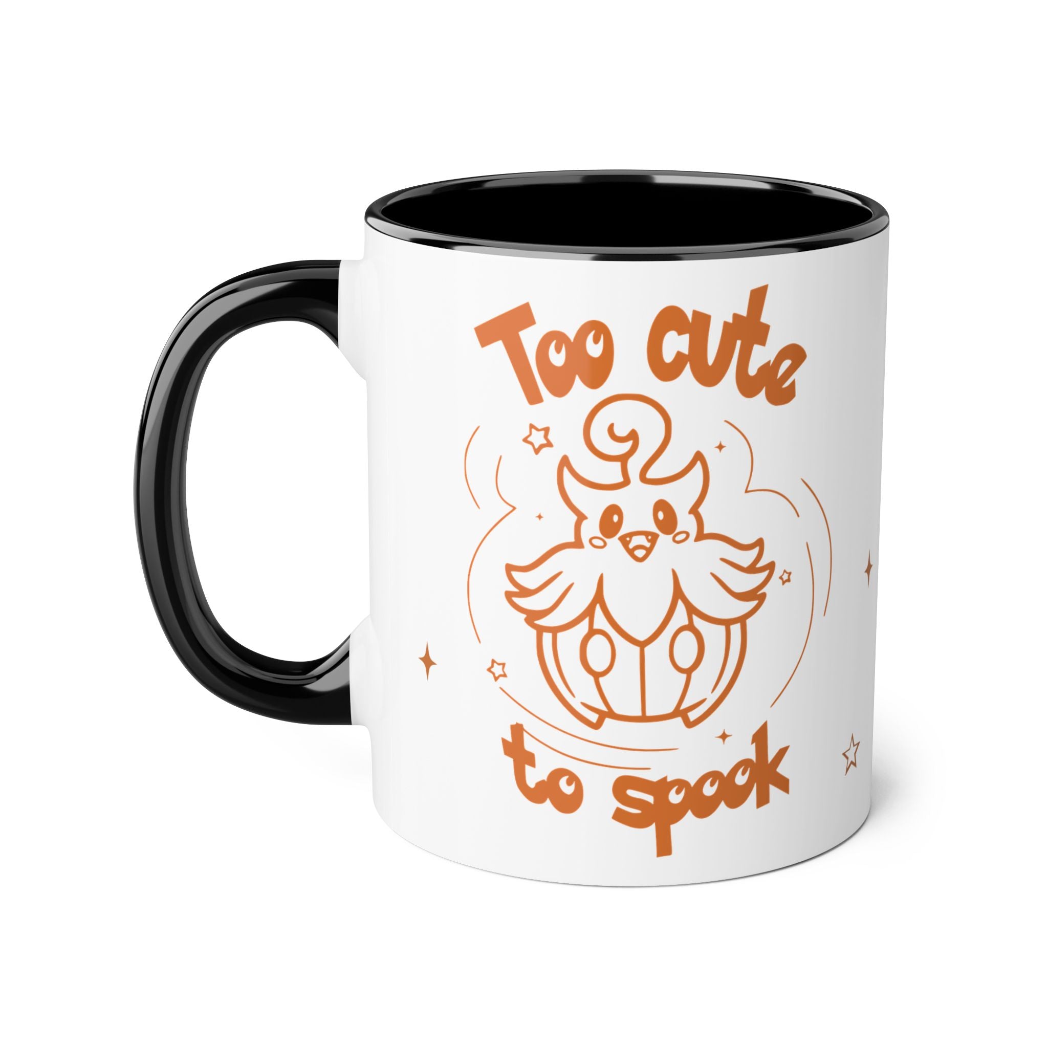 Too Cute to Spook Pumpkin Ghost Halloween Theme Coffee Tea Mug