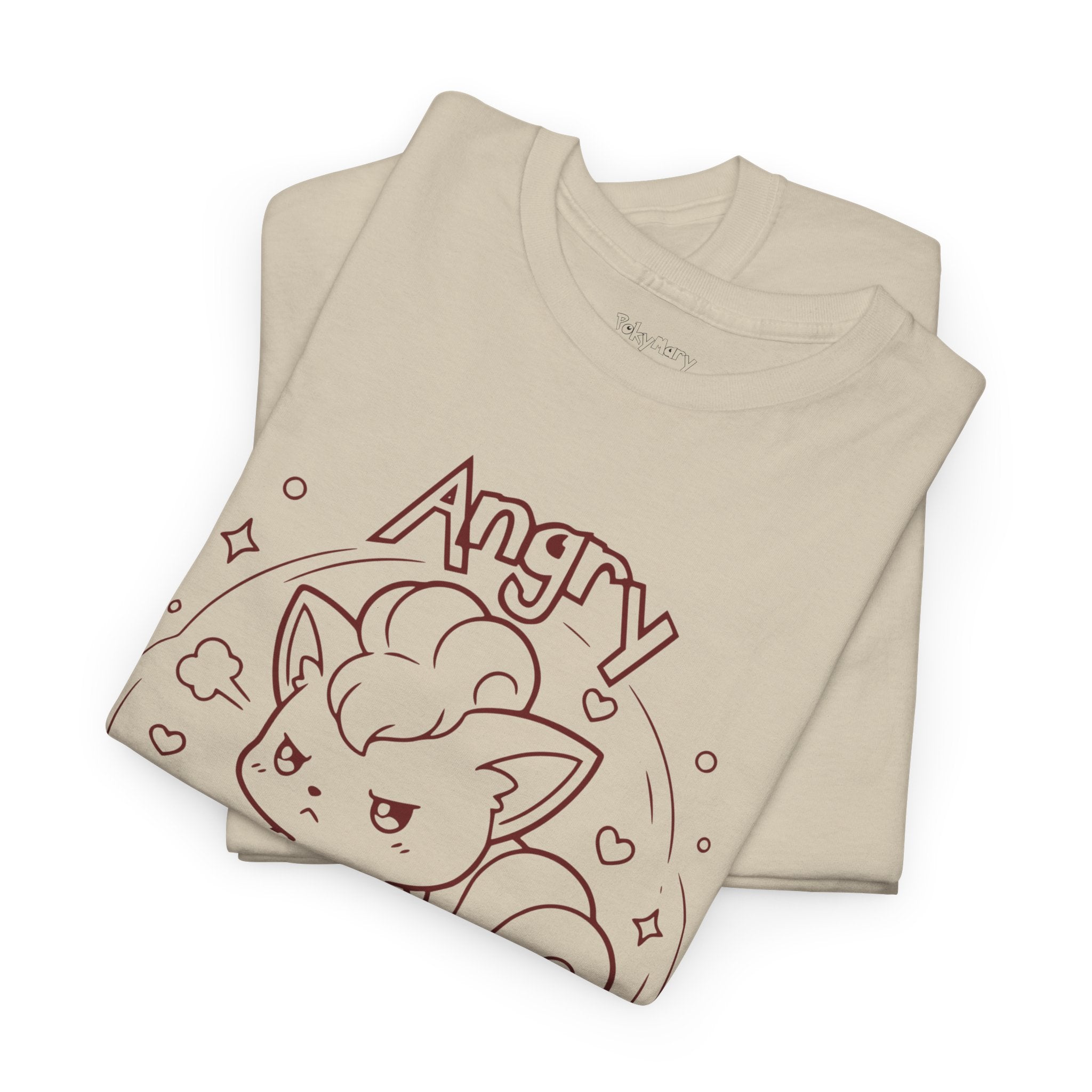 Fox Angry but still cute Grumpy Cute Fox Lady Shirt | Pouting Fox Illustration