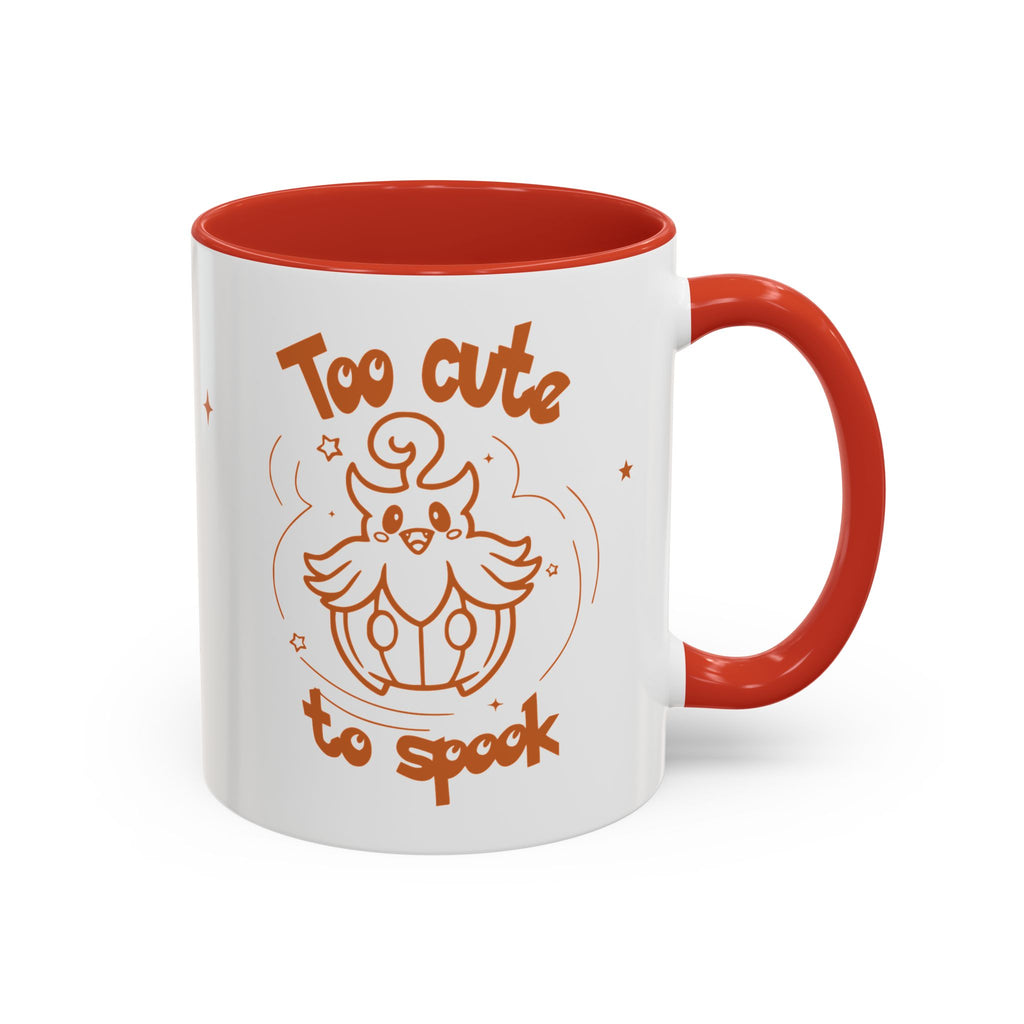 Too Cute to Spook Pumpkin Ghost Halloween Theme Mug | Accent Coffee Mug 11oz 15oz