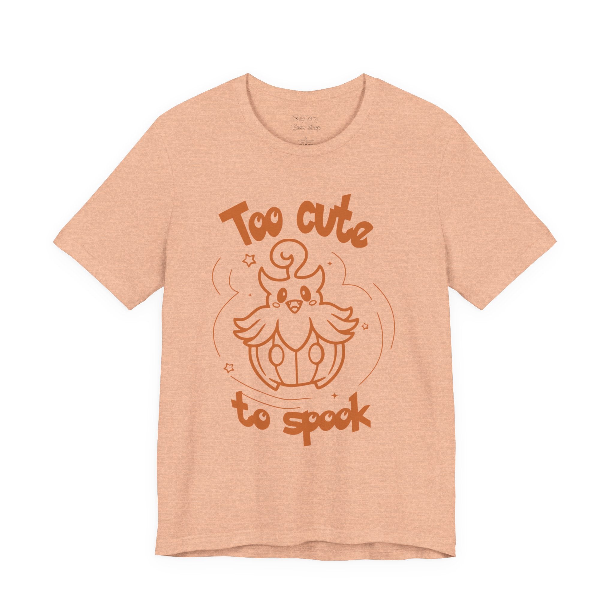 Too Cute to Spook Comfy Tee Shirt | Halloween Theme Gift Ghost Pumpkin T-Shirt for women